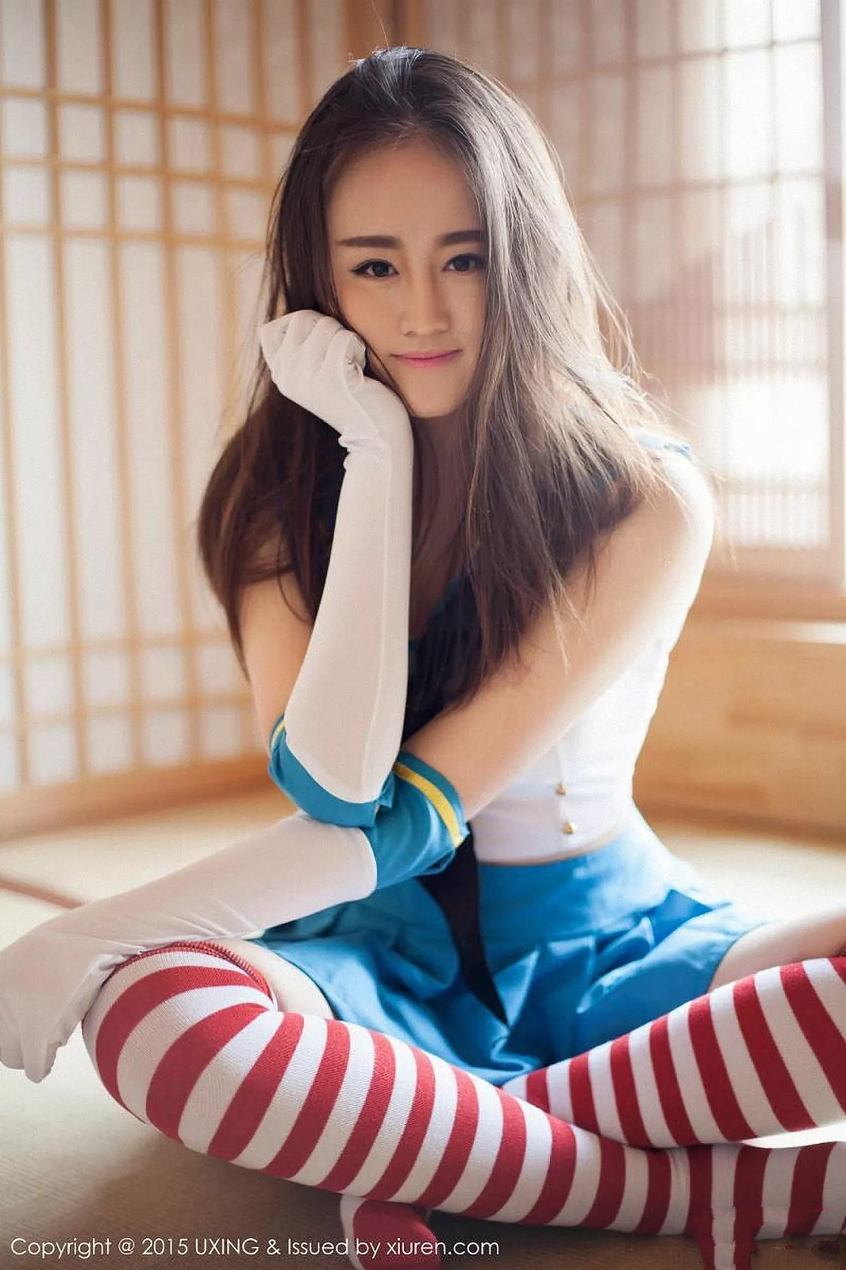 秀人集.com_[UXING优星馆]Vol.005_新人嫩模Romi王朝朝蓝色妖姬性感比基尼秀豪乳写真62P