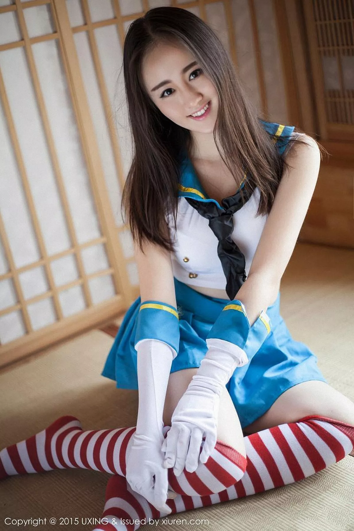 秀人集.com_[UXING优星馆]Vol.005_新人嫩模Romi王朝朝蓝色妖姬性感比基尼秀豪乳写真62P