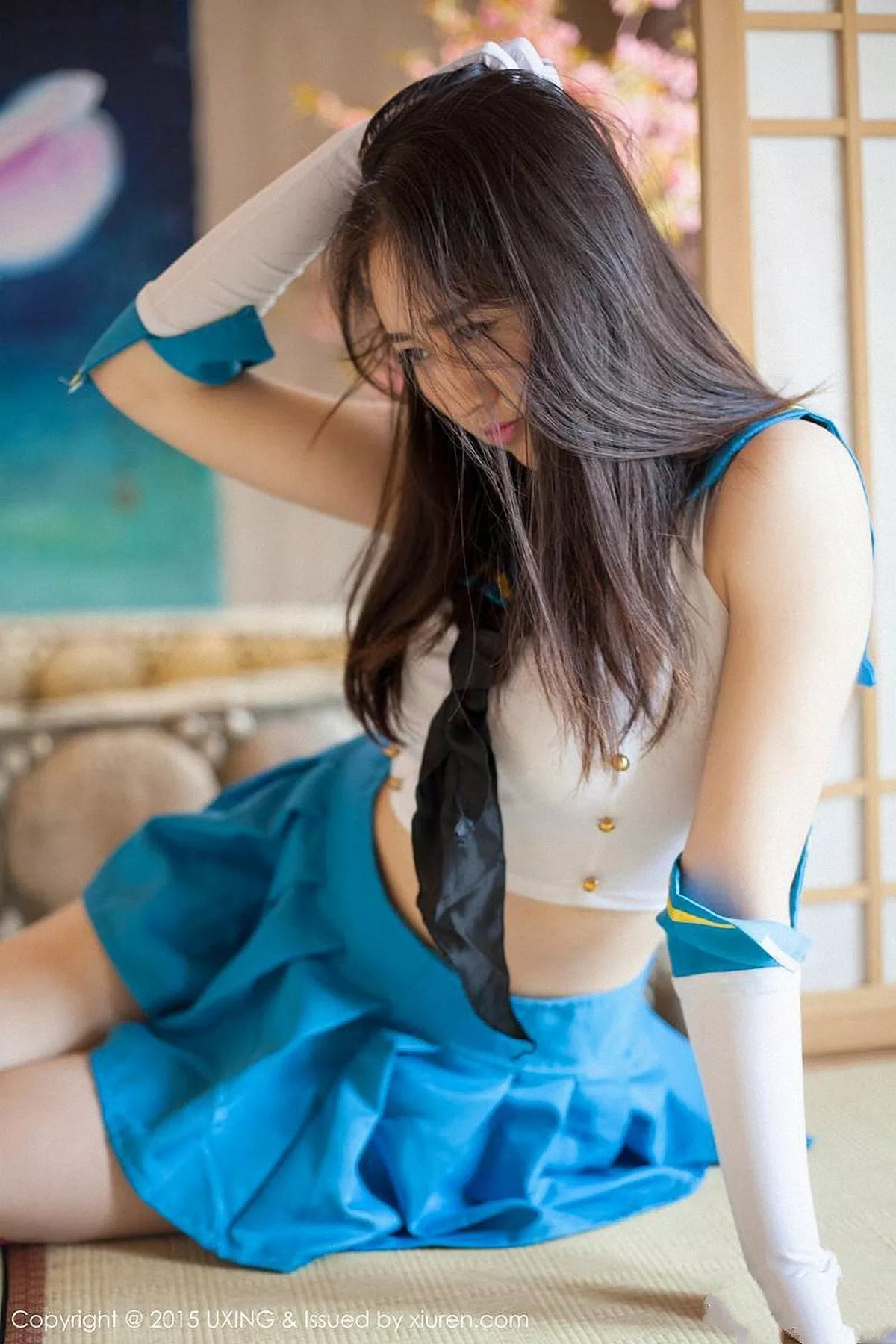 秀人集.com_[UXING优星馆]Vol.005_新人嫩模Romi王朝朝蓝色妖姬性感比基尼秀豪乳写真62P