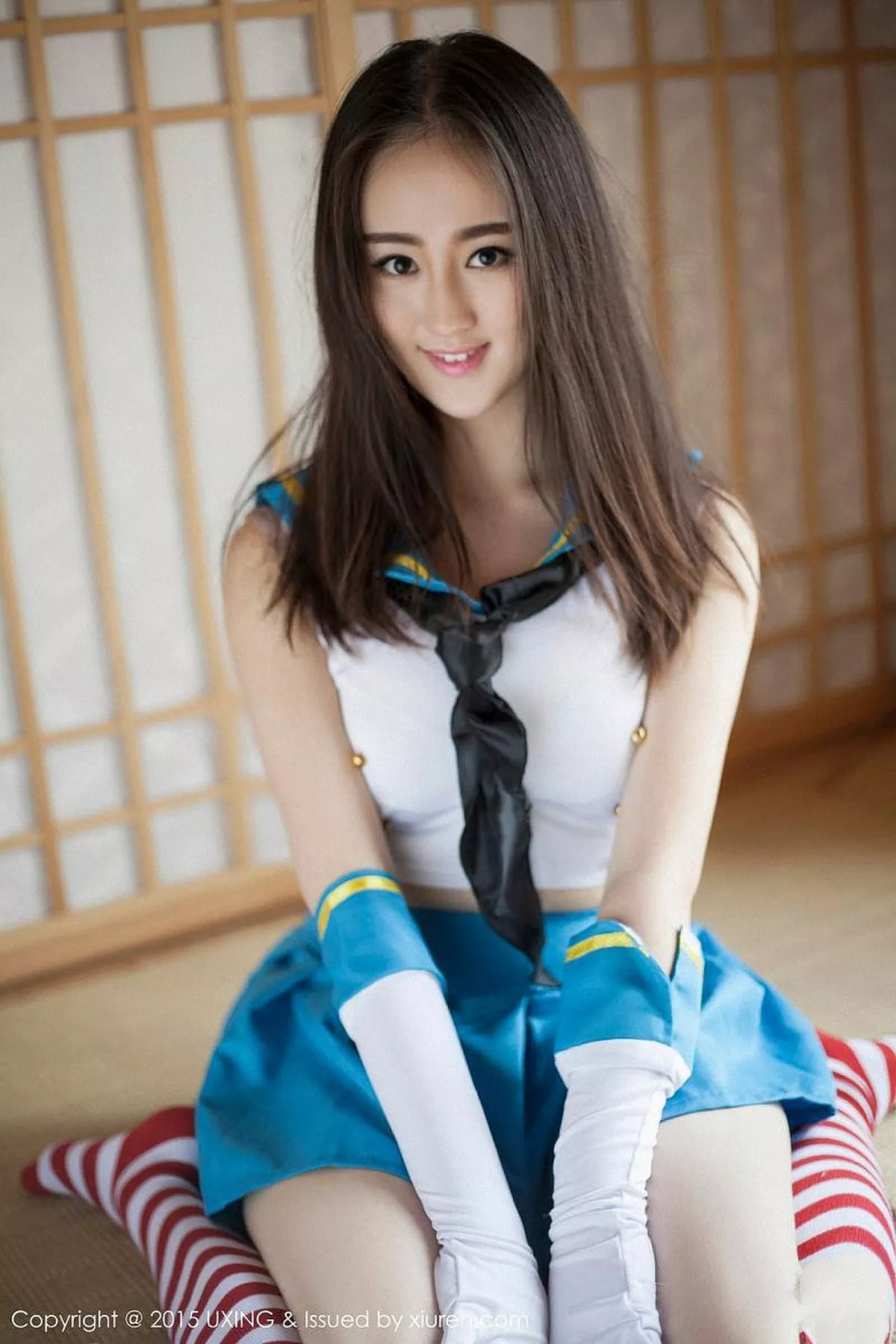 秀人集.com_[UXING优星馆]Vol.005_新人嫩模Romi王朝朝蓝色妖姬性感比基尼秀豪乳写真62P