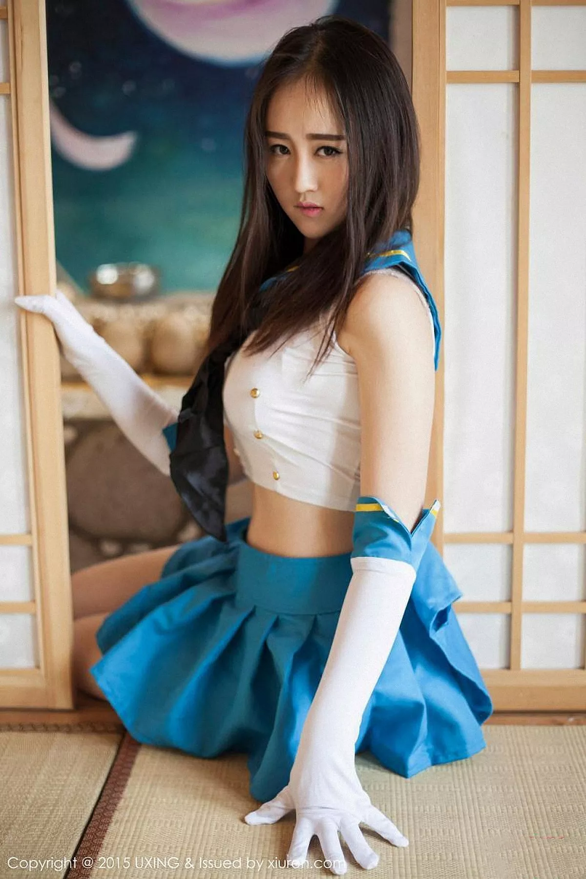 秀人集.com_[UXING优星馆]Vol.005_新人嫩模Romi王朝朝蓝色妖姬性感比基尼秀豪乳写真62P