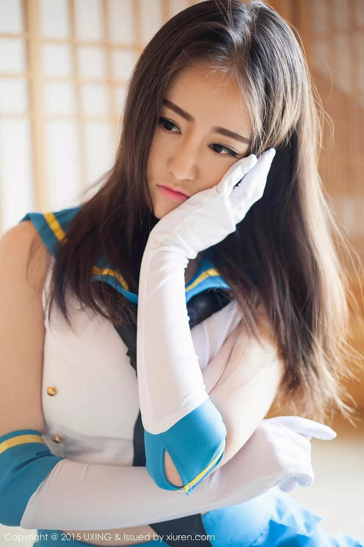 秀人集.com_[UXING优星馆]Vol.005_新人嫩模Romi王朝朝蓝色妖姬性感比基尼秀豪乳写真62P