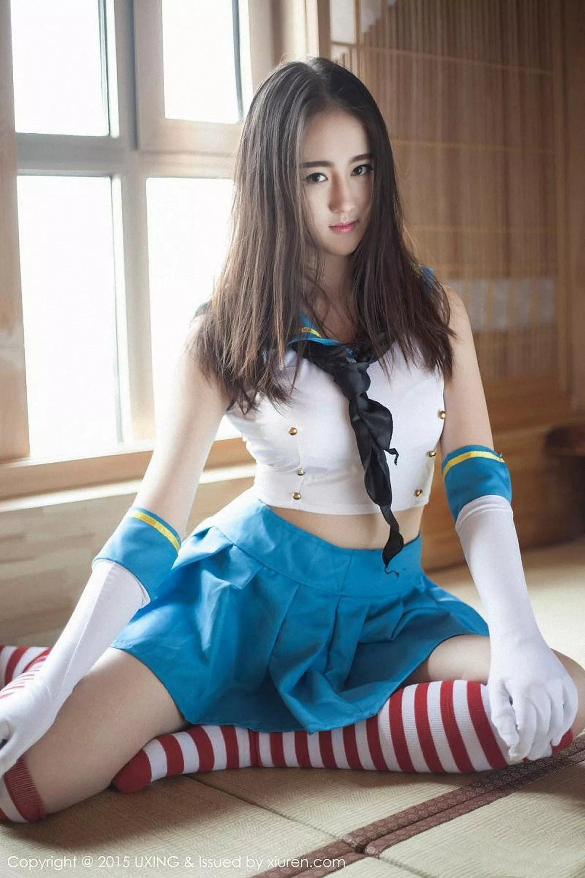 秀人集.com_[UXING优星馆]Vol.005_新人嫩模Romi王朝朝蓝色妖姬性感比基尼秀豪乳写真62P