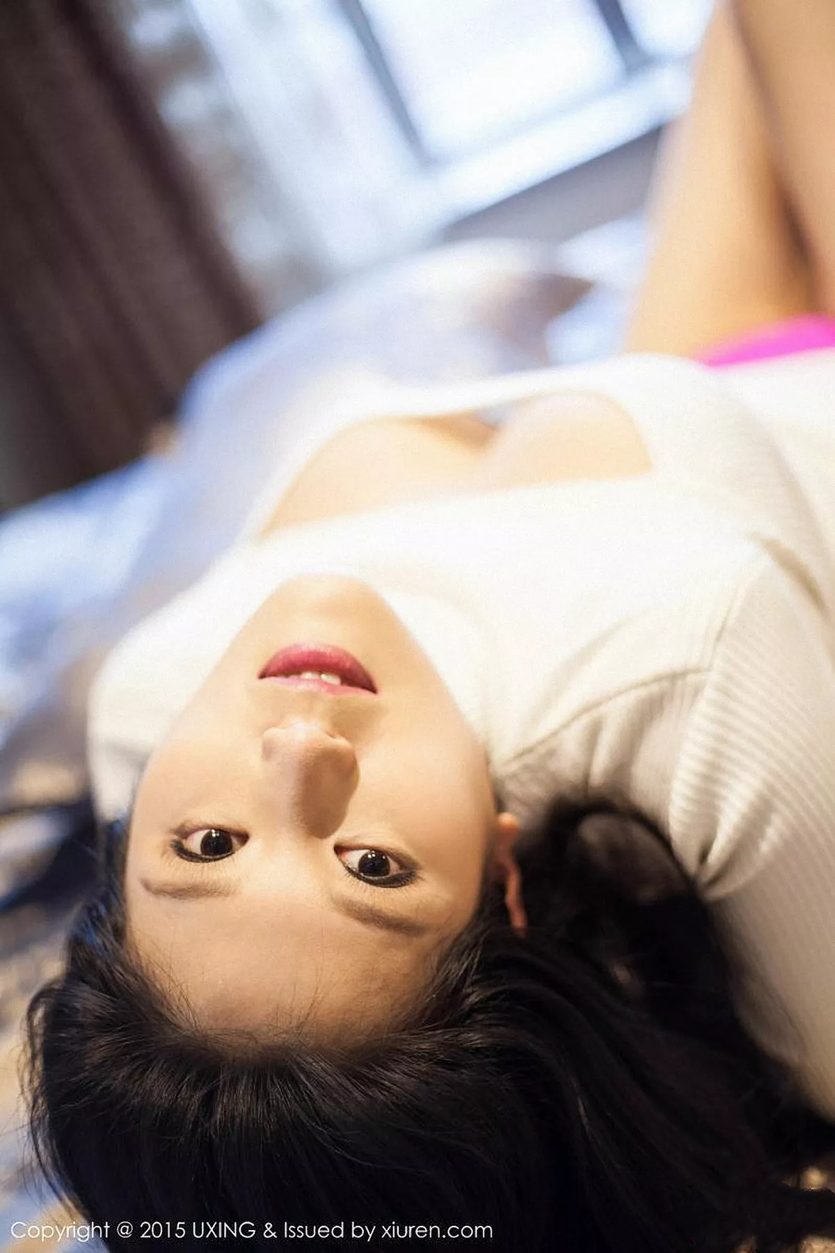 秀人集.com_[UXING优星馆]Vol.006_嫩模莲漪lenne红色内裤性感翘臀低胸内衣秀豪乳55P