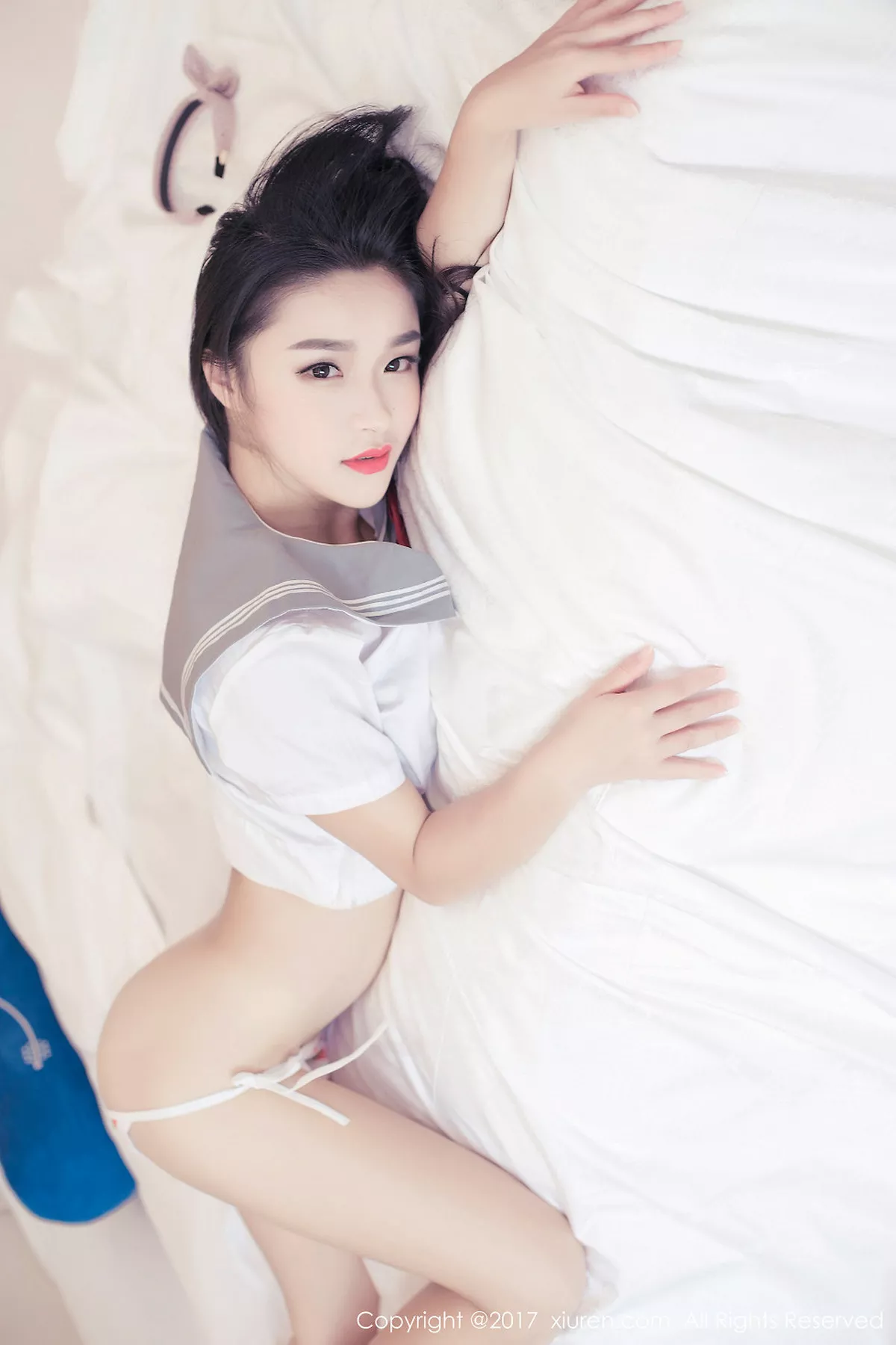 秀人集.com_[XiuRen秀人网]No.688_新晋嫩模绮梦Cherish居家黑色漆皮比基尼湿身诱惑写真56P