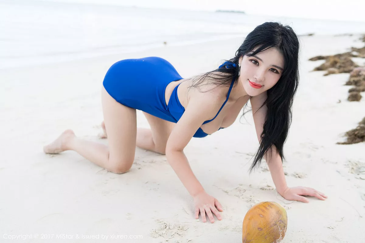 秀人集.com_[MiStar魅妍社]Vol.176_嫩模刘钰儿塞班岛旅拍沙滩连体比基尼丰满身材诱惑写真51P