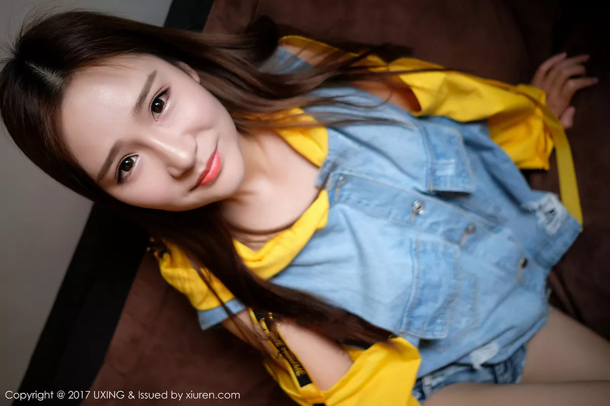 秀人集.com_[UXING优星馆]Vol.057_嫩模羊羊Suger清新牛仔服秀凹凸身材全脱秀美乳诱惑写真40P