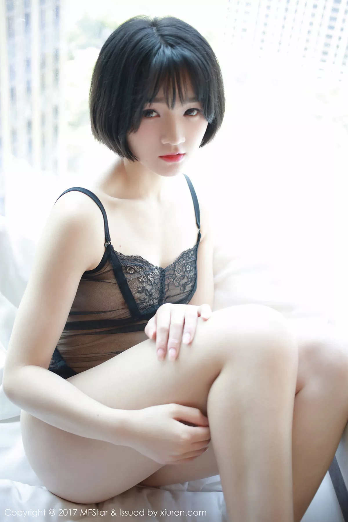 秀人集.com_[MFStar模范学院]Vol.110_嫩模悦爷妖精黑色蕾丝情趣内衣透视秀美乳诱惑写真52P