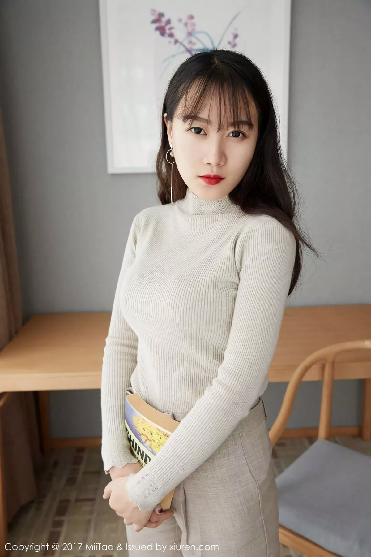 秀人集.com_[MiiTao蜜桃社]Vol.087_嫩模雯丽居家黑色开胸紧身衣秀豪乳全裸下身翘臀诱惑写真61P