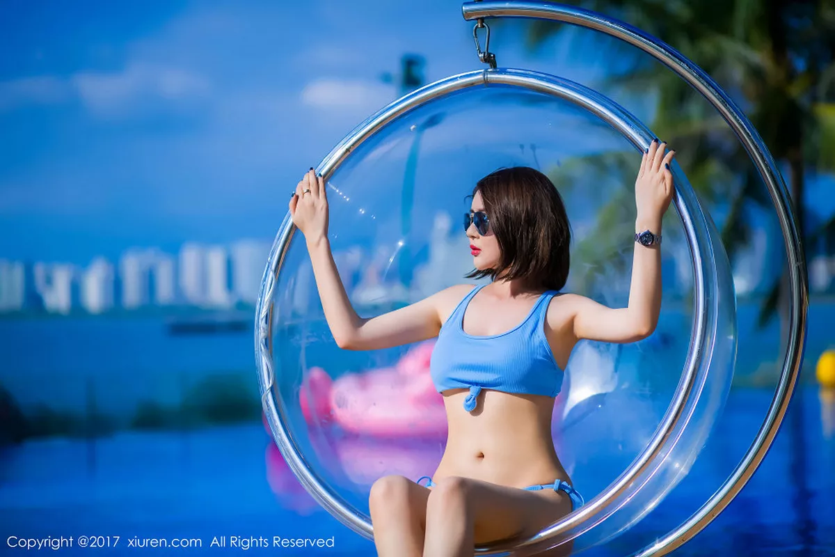 秀人集.com_[XiuRen秀人网]No.858_嫩模廿十海南三亚旅拍蓝天白云海边性感比基尼写真45P
