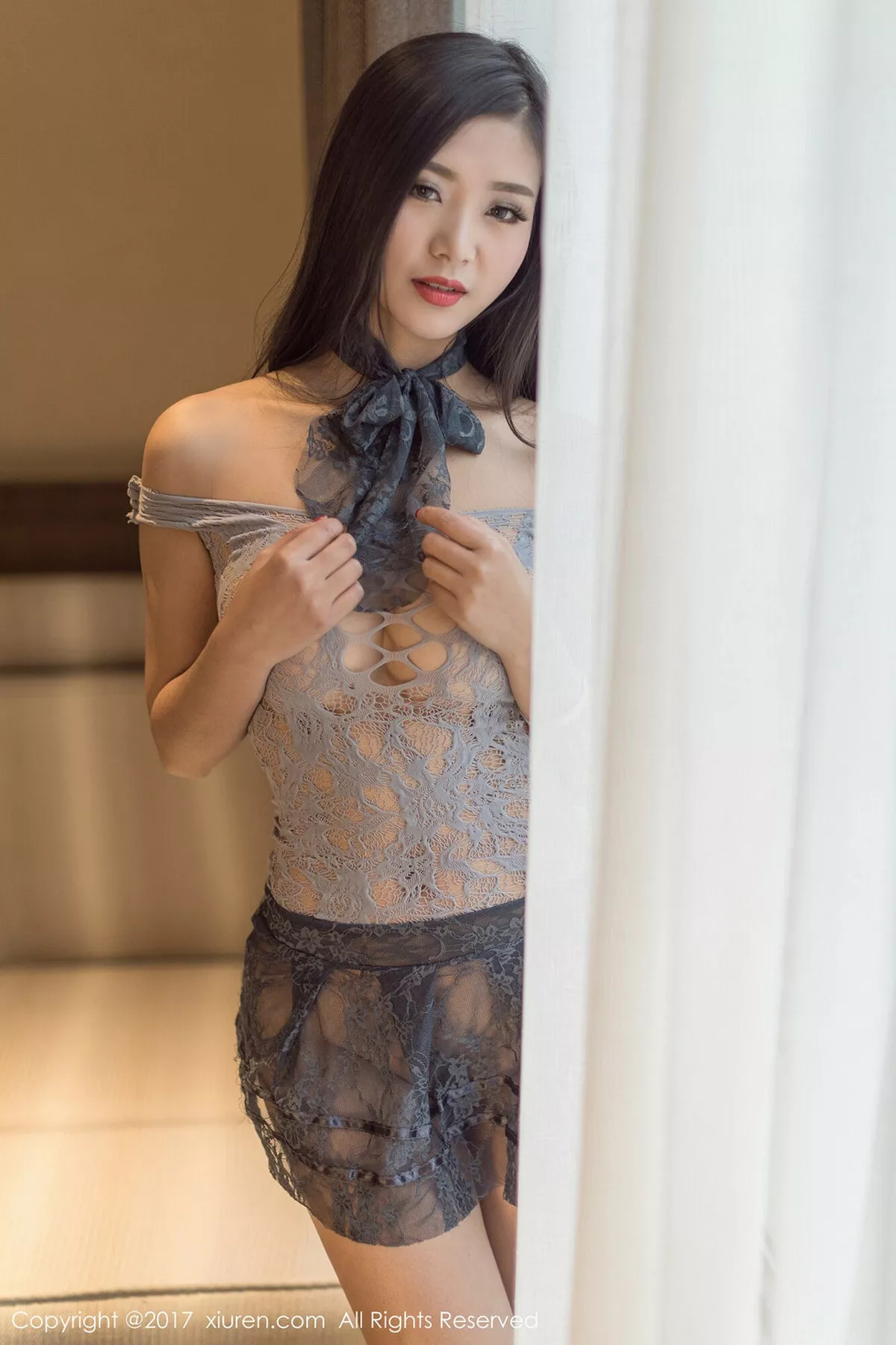 秀人集.com_[XiuRen秀人网]No.856_嫩模女神宋-KiKi居家真空纱网秀傲人豪乳火辣诱惑写真38P