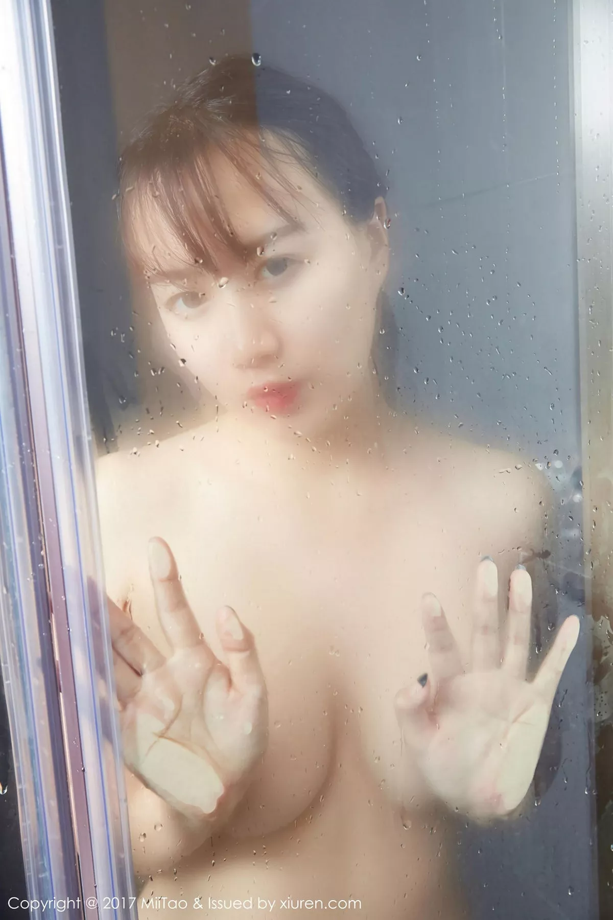 秀人集.com_[MiiTao蜜桃社]Vol.087_嫩模雯丽居家黑色开胸紧身衣秀豪乳全裸下身翘臀诱惑写真61P