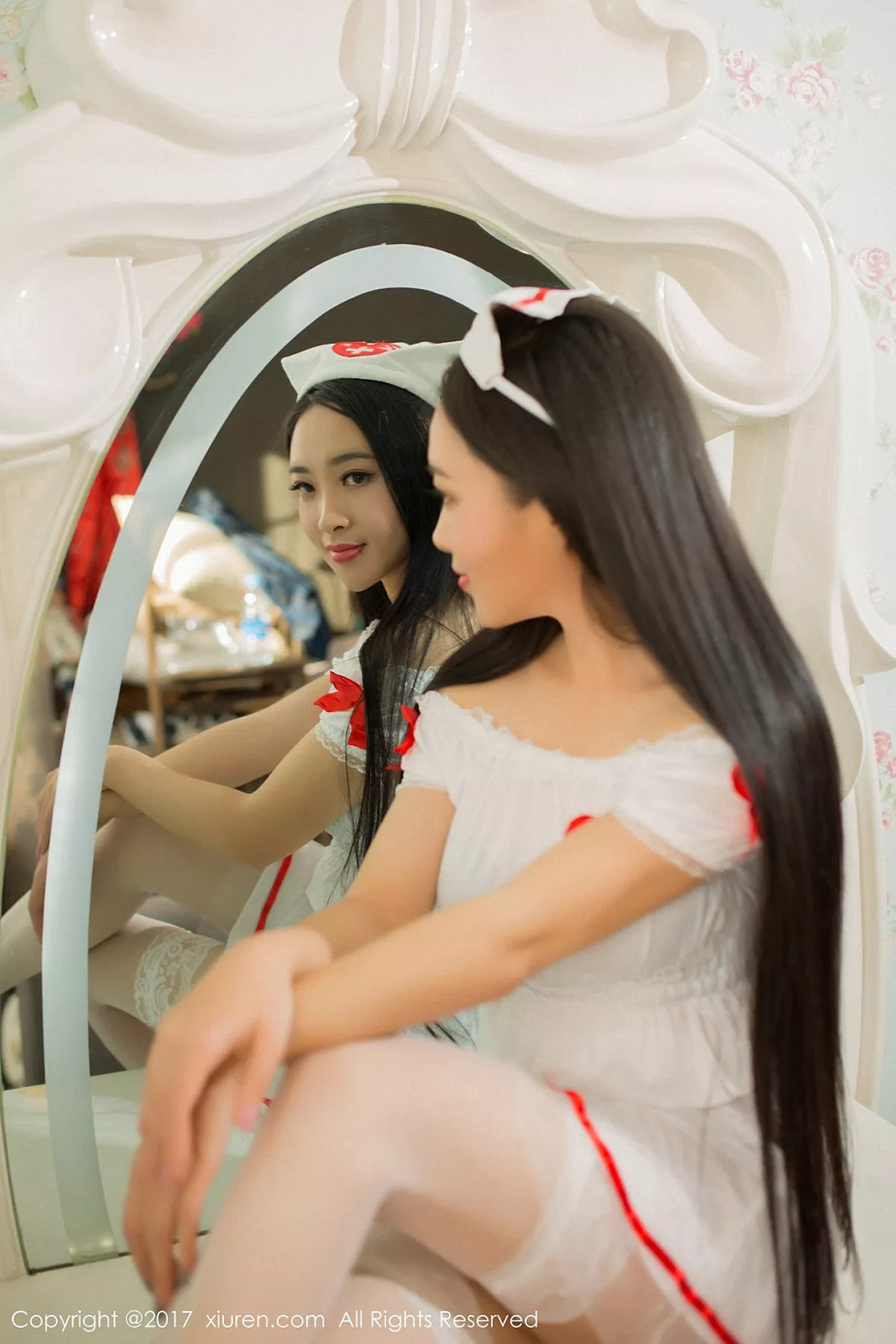 秀人集.com_[XiuRen秀人网]No.877_嫩模艾儿黑丝兔女郎加性感护士制服秀完美身材诱惑写真51P