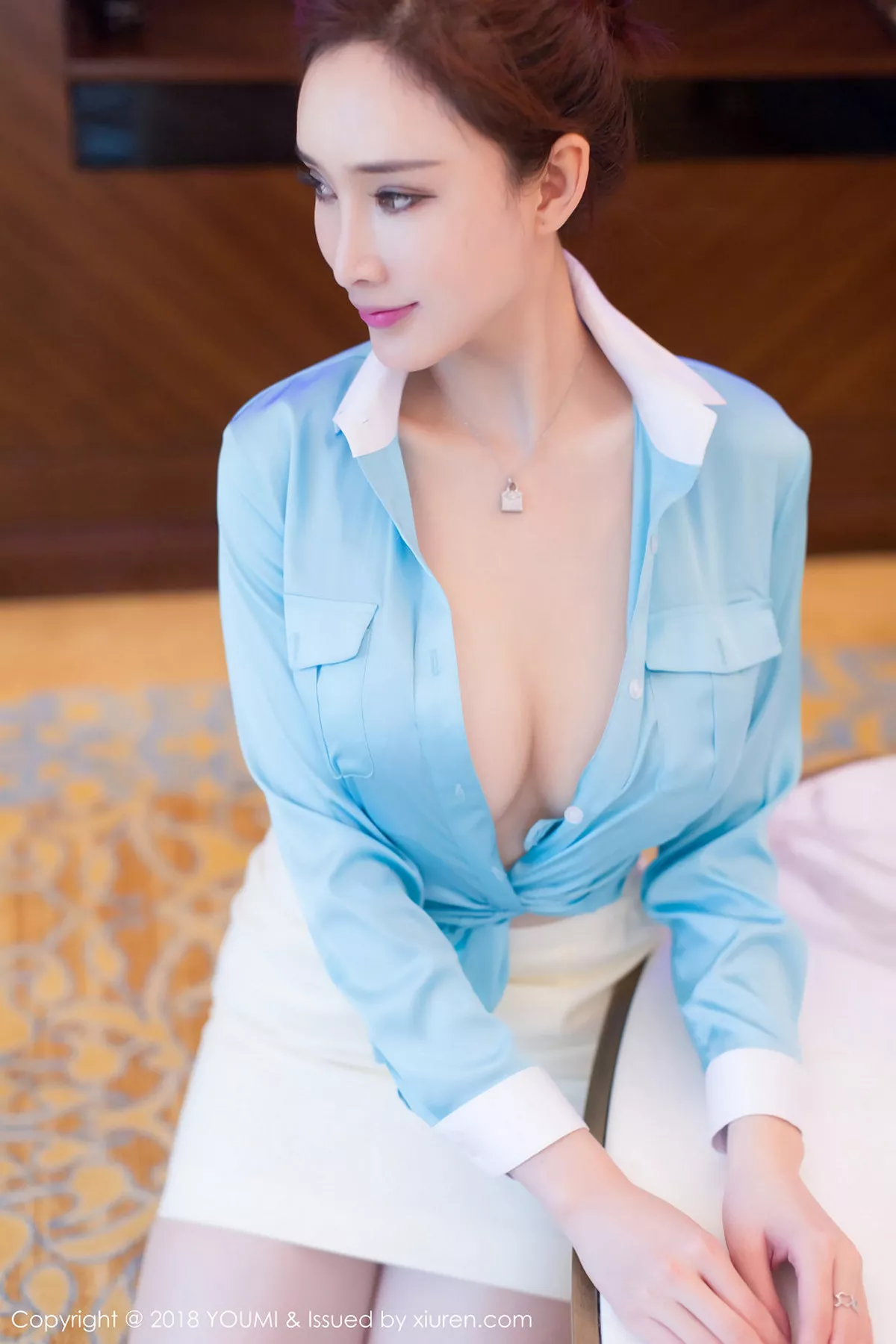 秀人集.com_[YouMi尤蜜荟]Vol.112_嫩模土肥圆矮挫穷粉色透视连体裙真空秀豪乳翘臀诱惑写真50P