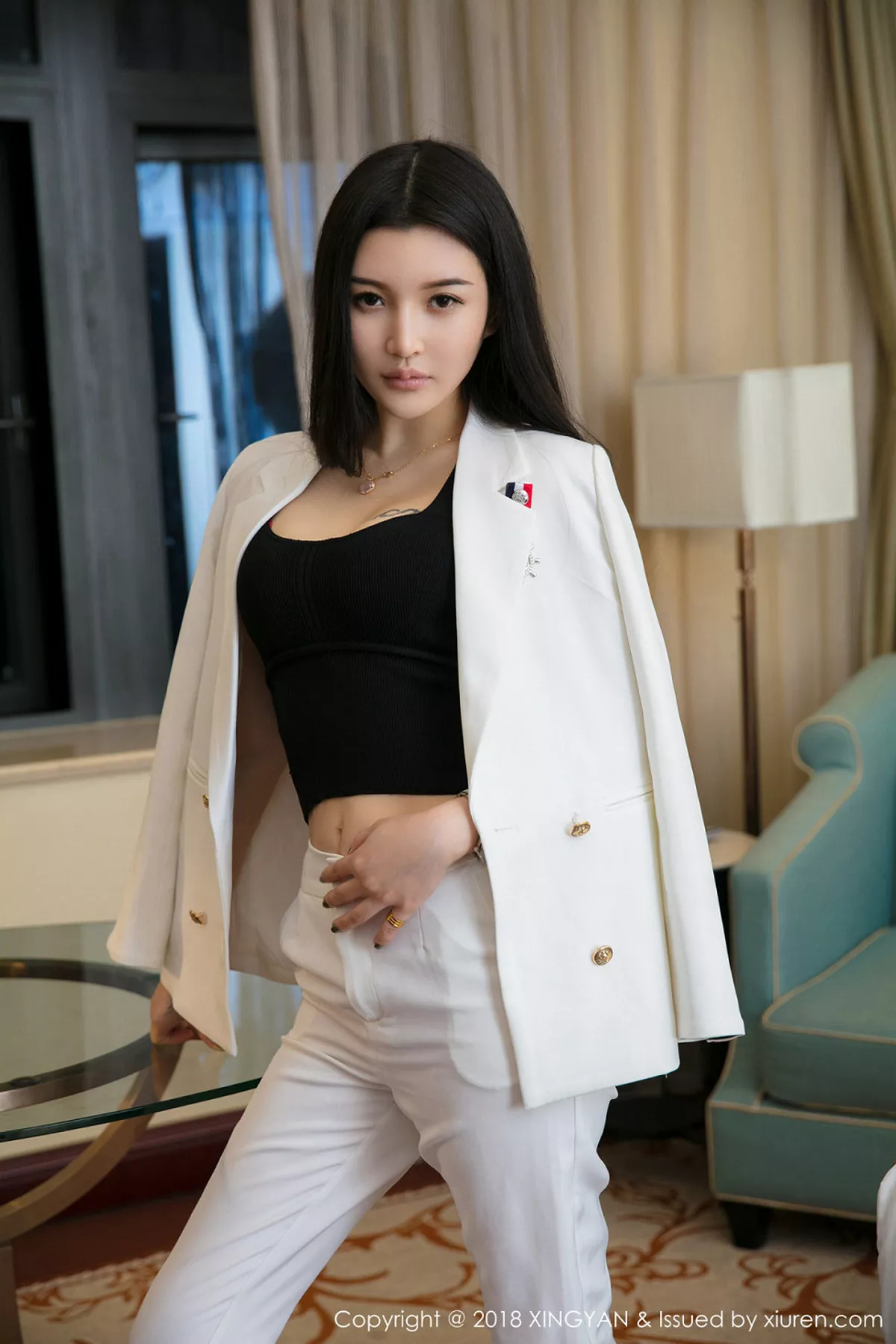 秀人集.com_[XINGYAN星颜社]Vol.034_嫩模李柯颖职场美女性感套装+白衬衣配黑色内衣诱惑写真49P