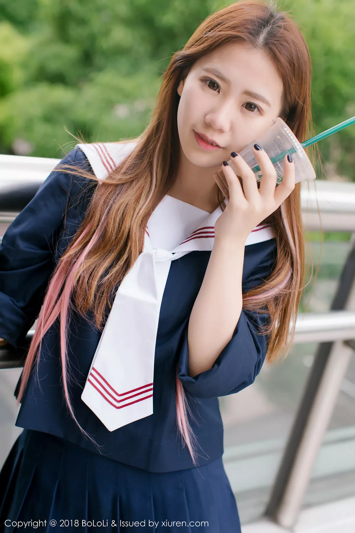 秀人集.com_[Tukmo兔几盟]Vol.107_嫩模董成丽清纯学生装游乐园外拍甜美笑容漂亮迷人写真42P