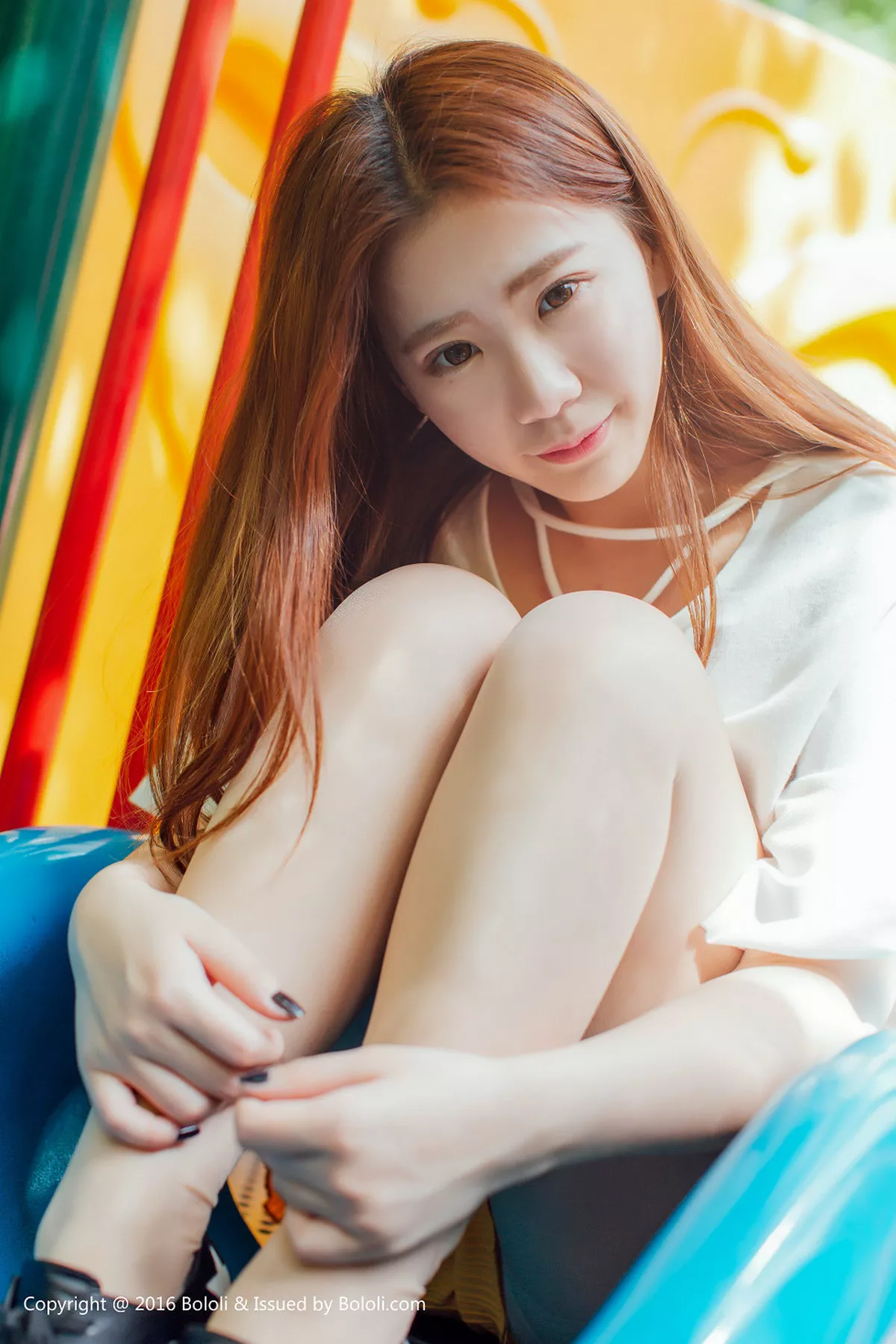 秀人集.com_[Tukmo兔几盟]Vol.109_清纯嫩模董成丽游乐园里白色短袖衫配黄色短裙清爽迷人写真40P