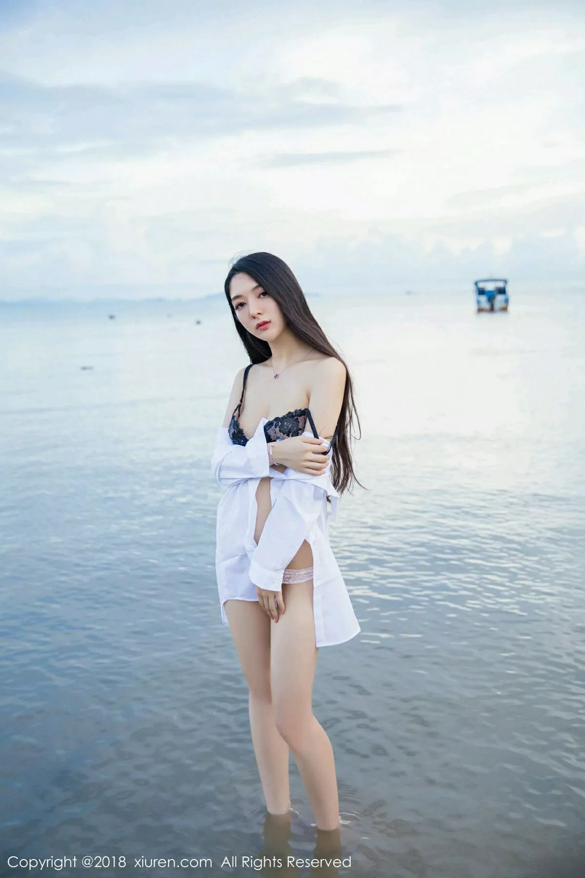 秀人集.com_[XiuRen秀人网]No.962_嫩模小热巴甲米旅拍性感白衬衫配蕾丝内衣妩媚诱惑写真43P