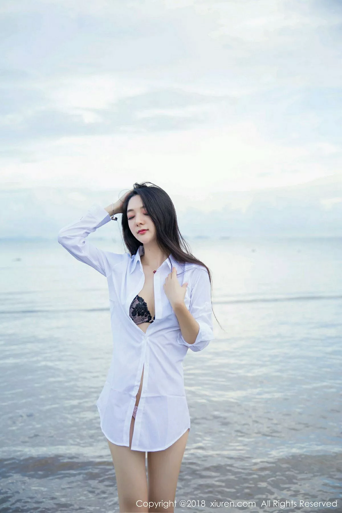 秀人集.com_[XiuRen秀人网]No.962_嫩模小热巴甲米旅拍性感白衬衫配蕾丝内衣妩媚诱惑写真43P