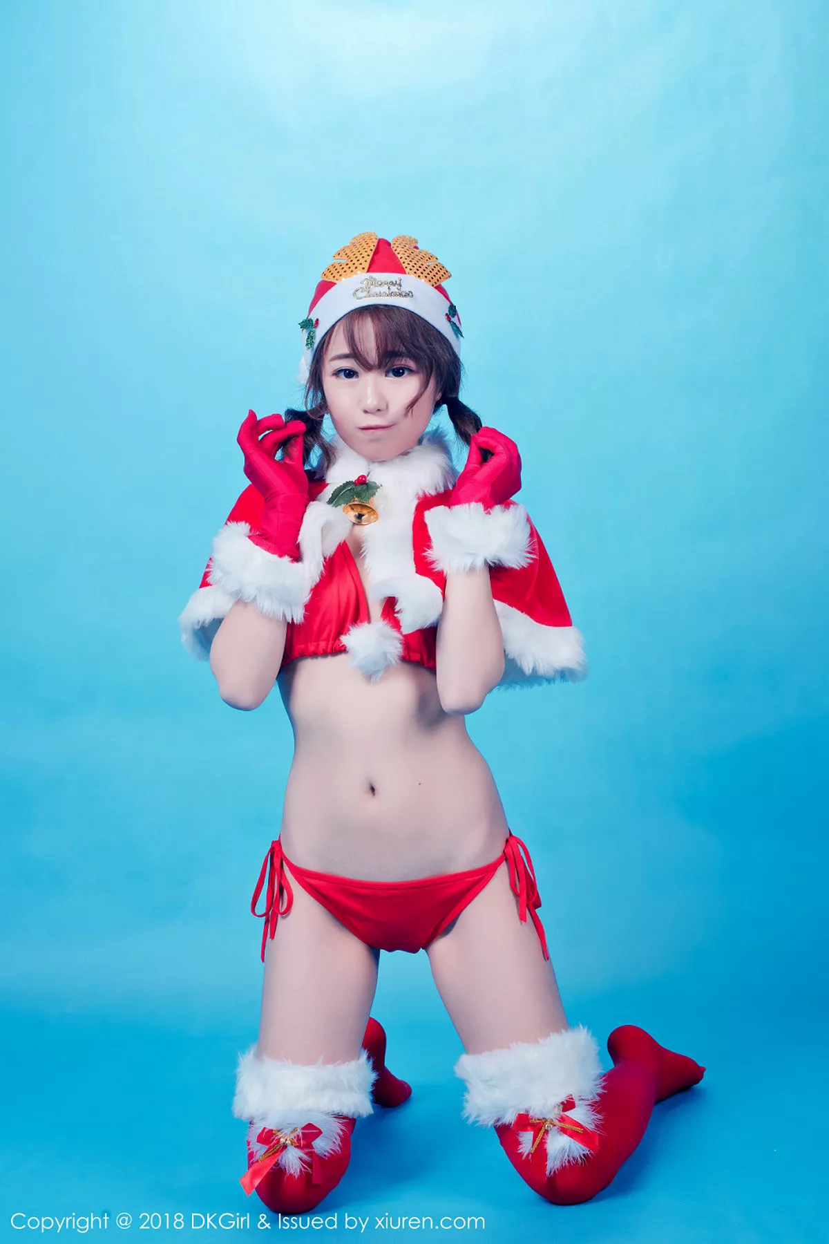 秀人集.com_[DKGirl御女郎]Vol.066_嫩模仓井优香红色圣诞女郎真空半露美乳遮点火辣诱惑写真55P