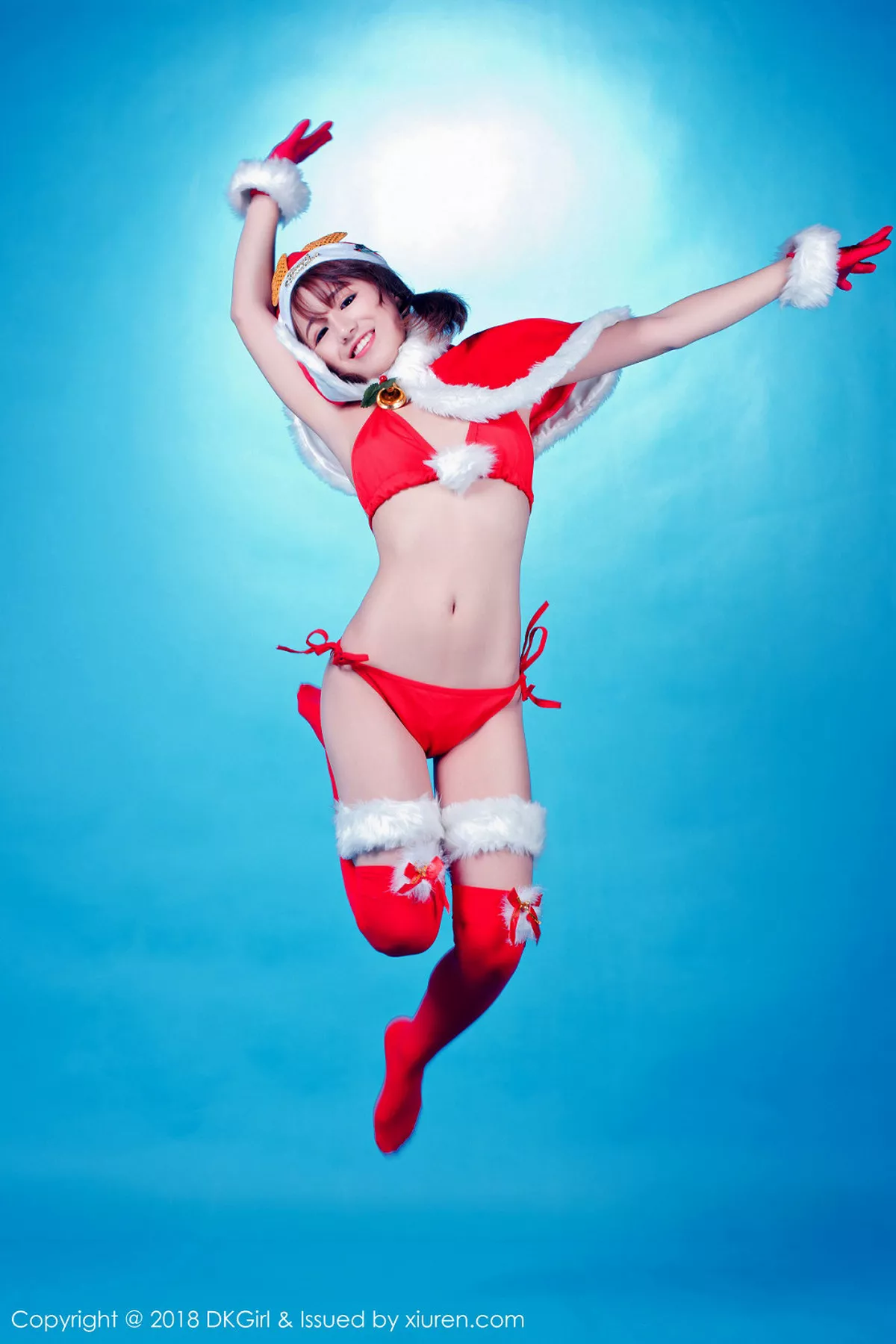 秀人集.com_[DKGirl御女郎]Vol.066_嫩模仓井优香红色圣诞女郎真空半露美乳遮点火辣诱惑写真55P