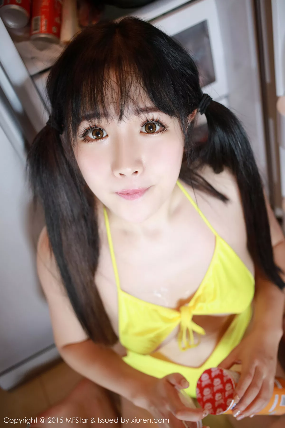 秀人集.com_[MFStar模范学院]Vol.036_萌妹徐cake白色开档短裙迷人豪乳性感翘臀写真50P