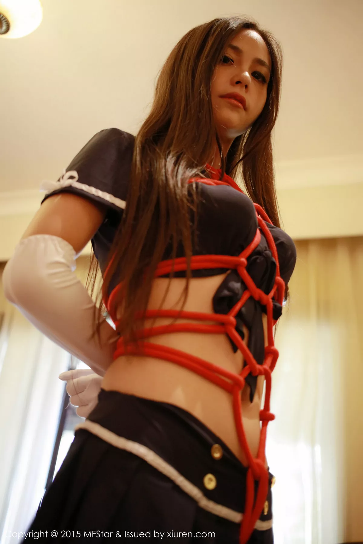 秀人集.com_[MFStar模范学院]Vol.022_嫩模Moa小姐龙目岛旅拍白色蕾丝内衣迷人美胸写真53P