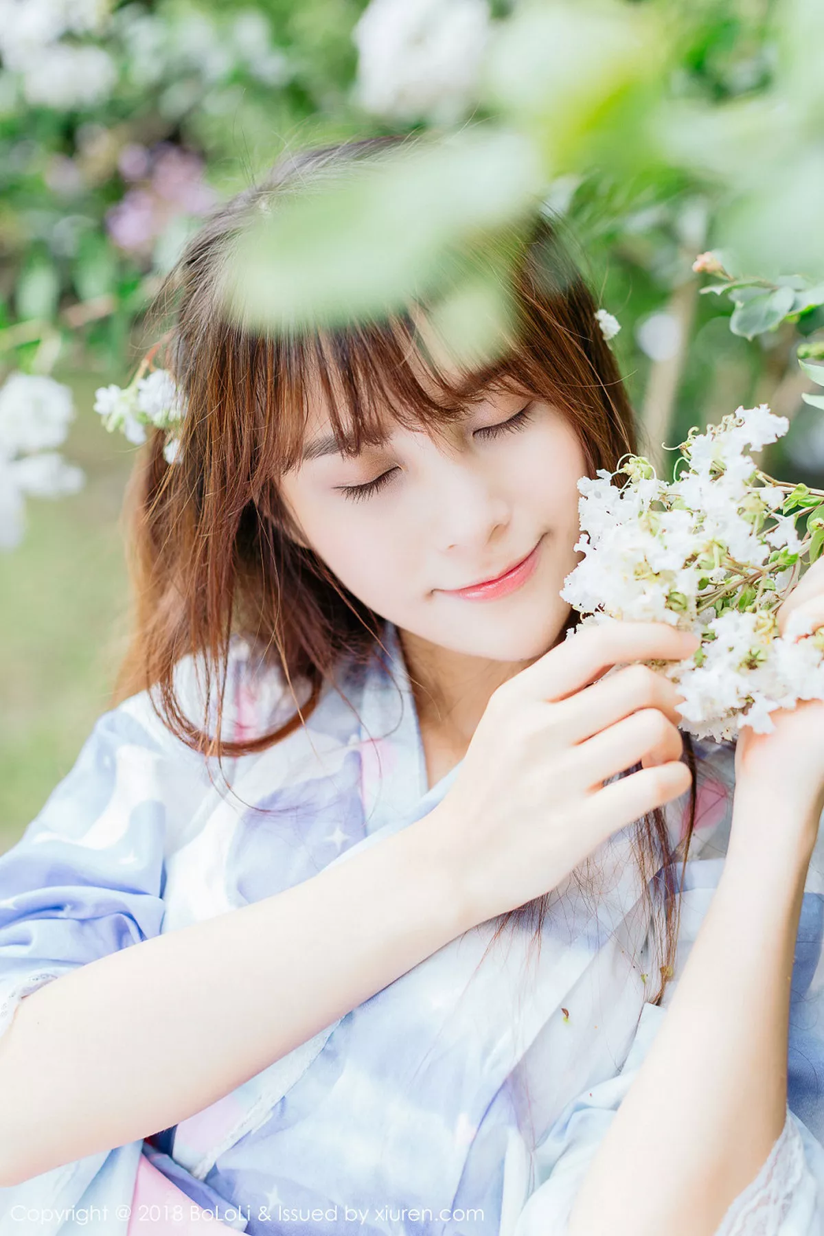 秀人集.com_[Tukmo兔几盟]Vol.118_嫩模夏美酱户外日系百花裙配白丝袜清新迷人写真61P