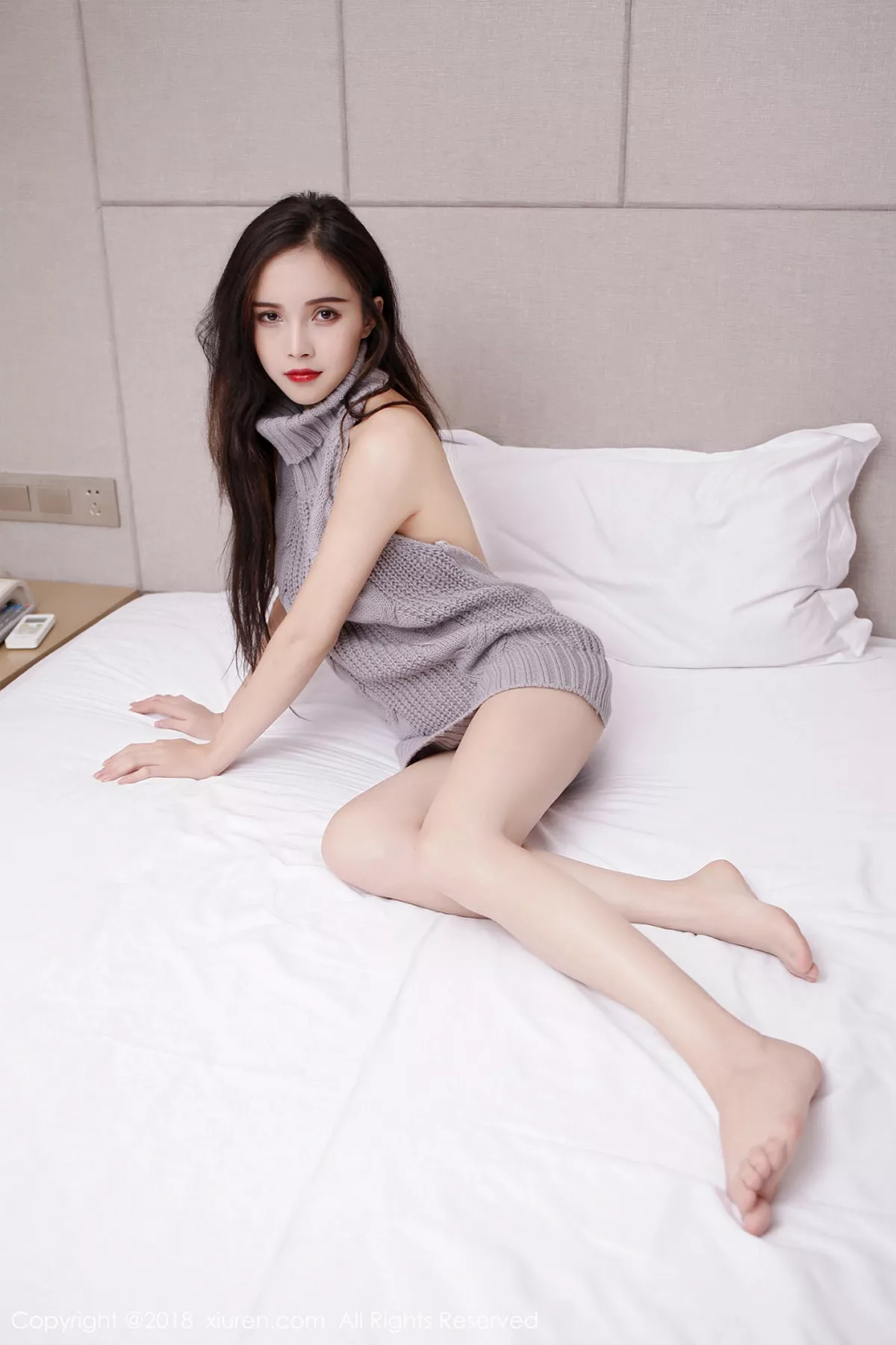 秀人集.com_[XiuRen秀人网]No.1041_嫩模小羽居家私房性感黑色内衣秀白嫩肌肤迷人诱惑写真50P