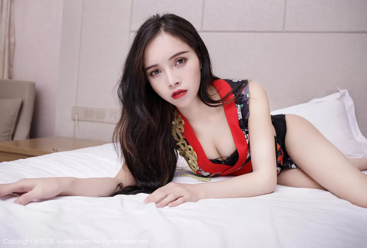 秀人集.com_[XiuRen秀人网]No.1041_嫩模小羽居家私房性感黑色内衣秀白嫩肌肤迷人诱惑写真50P