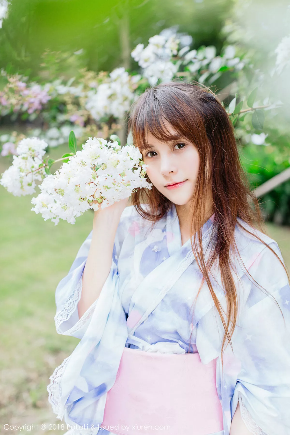 秀人集.com_[Tukmo兔几盟]Vol.118_嫩模夏美酱户外日系百花裙配白丝袜清新迷人写真61P