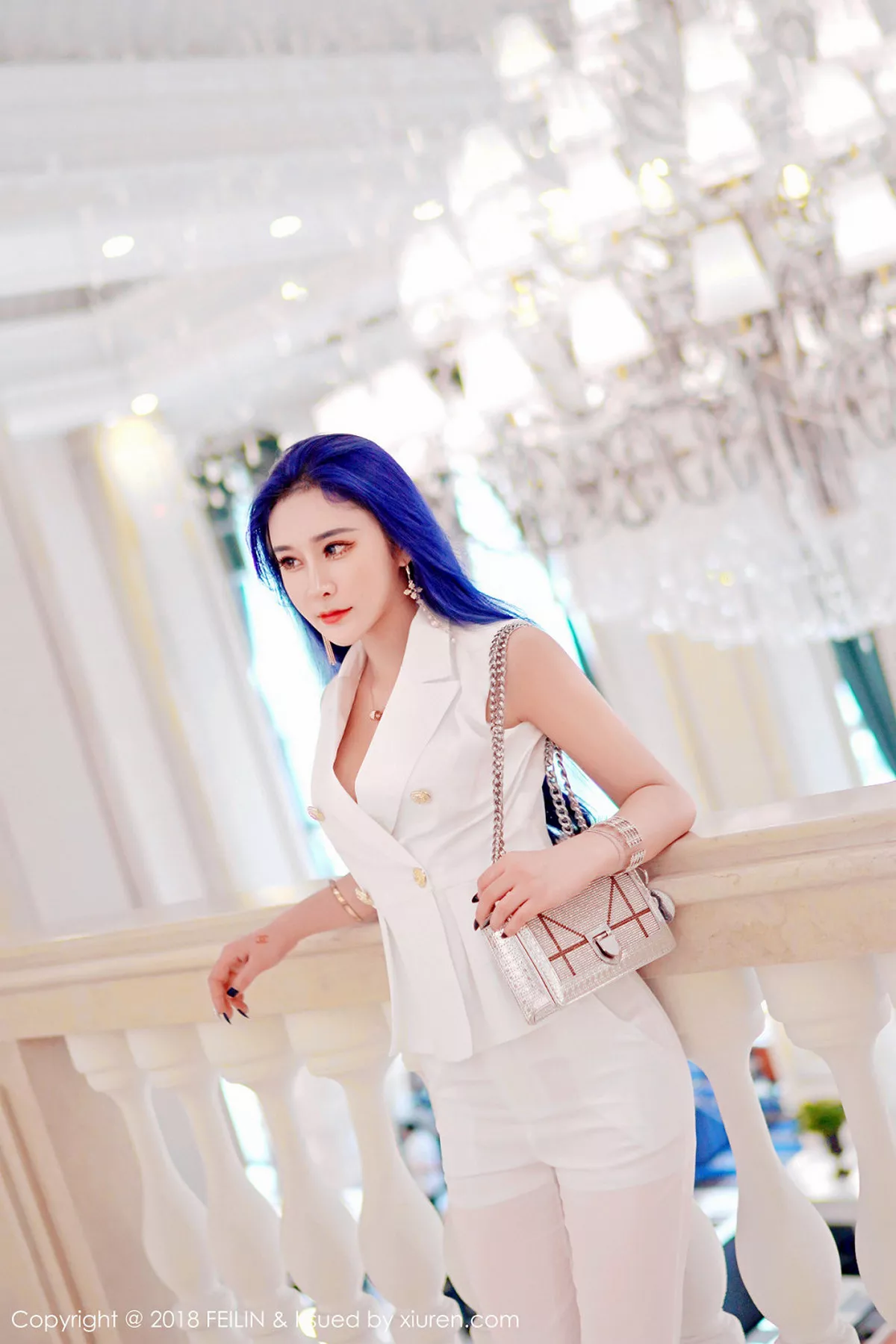 秀人集.com_[FeiLin嗲囡囡]Vol.159_嫩模喵莫儿居家黑色蕾丝情趣内衣秀完美身材惹火诱惑写真38P