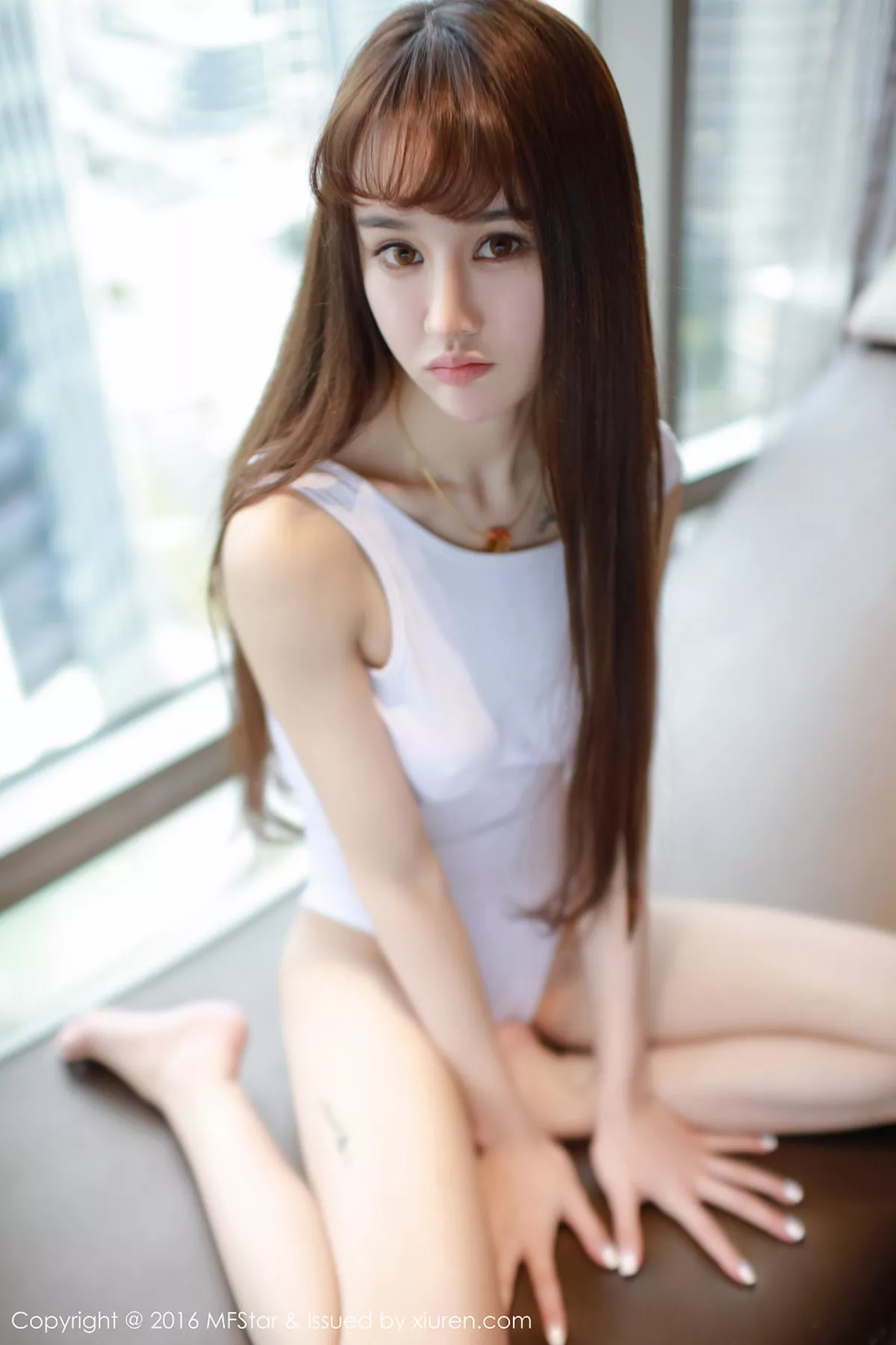 秀人集.com_[MFStar模范学院]Vol.045_嫩模Cheryl青树白色连体比基尼凸点美乳诱惑写真50P