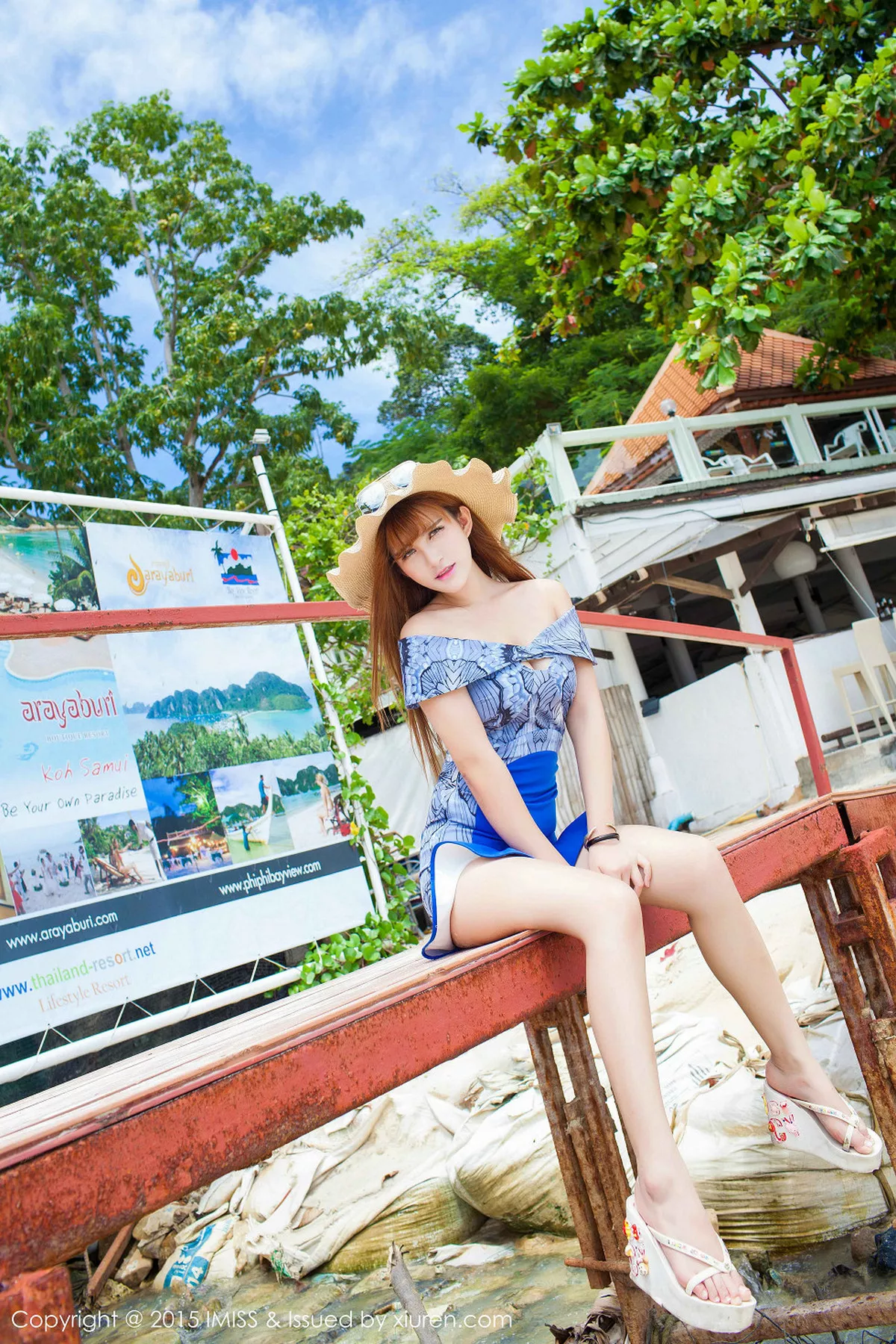 秀人集.com_[IMISS爱蜜社]Vol.044_嫩模LalaBaby啦啦普吉岛旅拍高腰内衣秀美胸巨乳48P