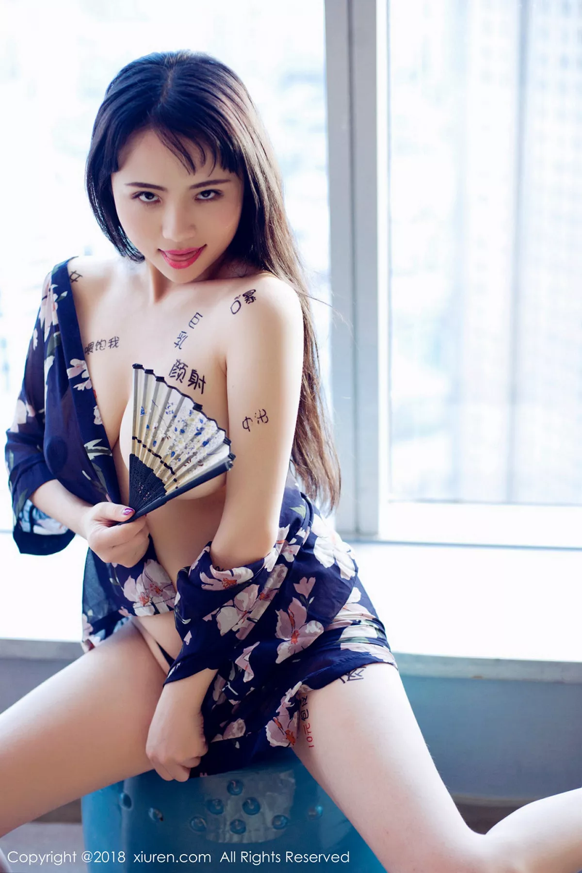 秀人集.com_[XiuRen秀人网]No.1151_大胸嫩模瑞瑞ruirui日系浴衣露豪乳挑逗文字撩人诱惑写真47P