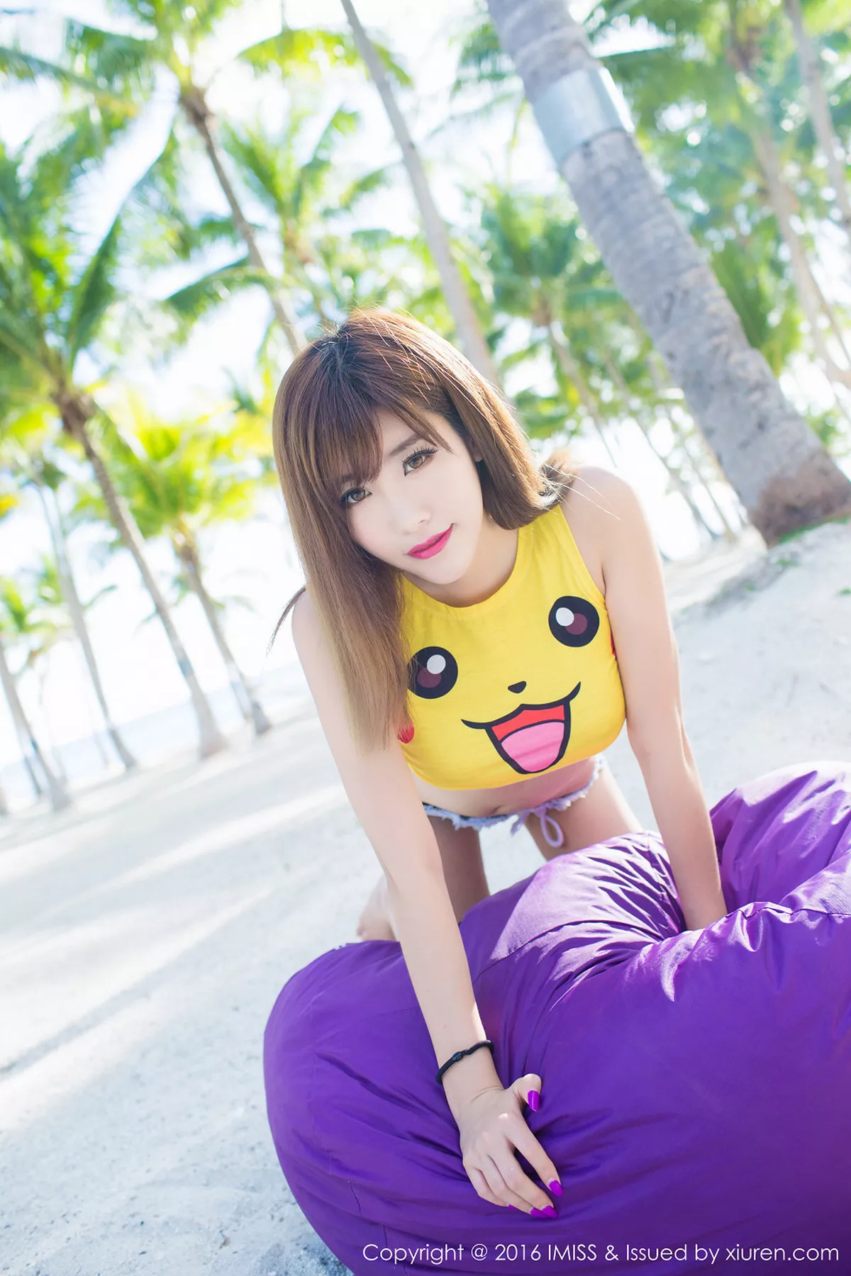 秀人集.com_[IMISS爱蜜社]Vol.057_嫩模程小烦不烦薄荷岛旅拍性感黑色比基尼诱惑写真55P