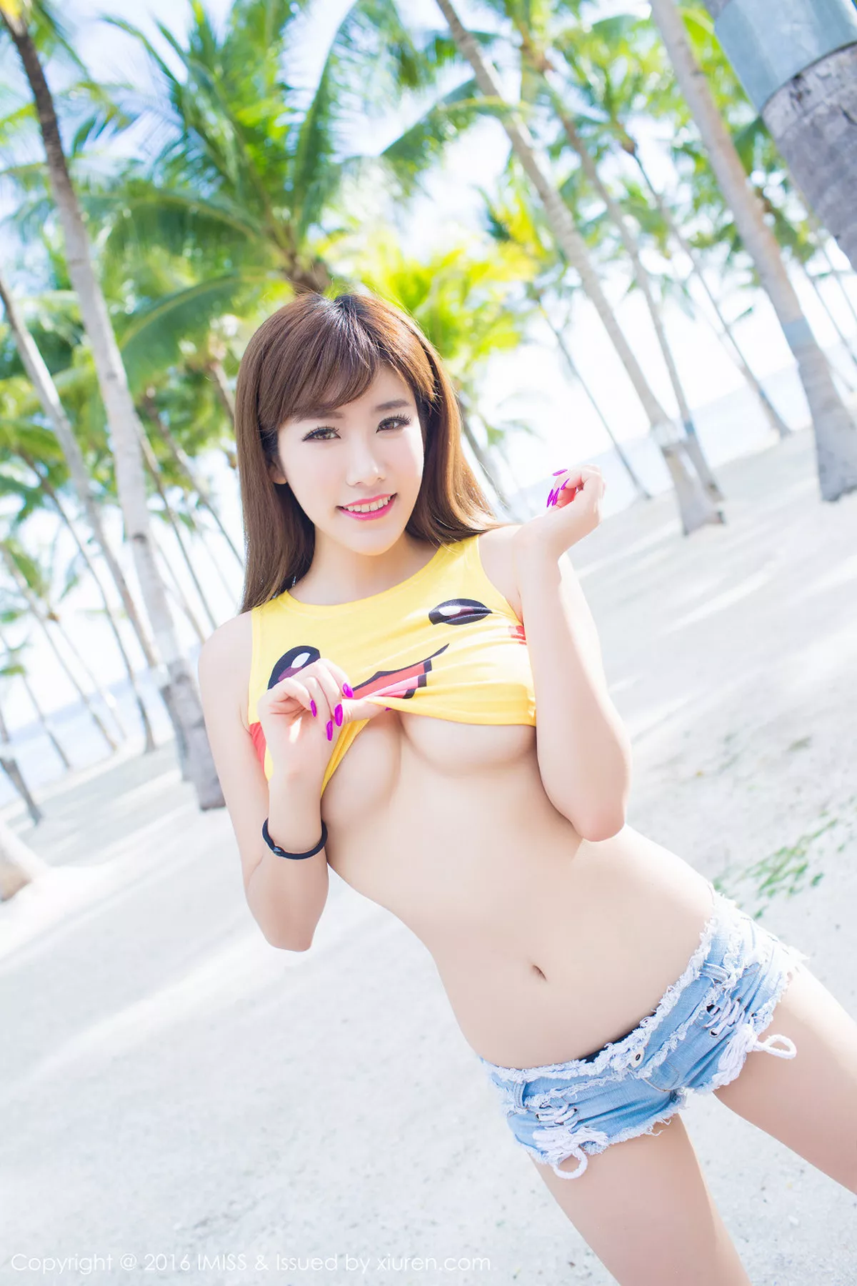 秀人集.com_[IMISS爱蜜社]Vol.057_嫩模程小烦不烦薄荷岛旅拍性感黑色比基尼诱惑写真55P