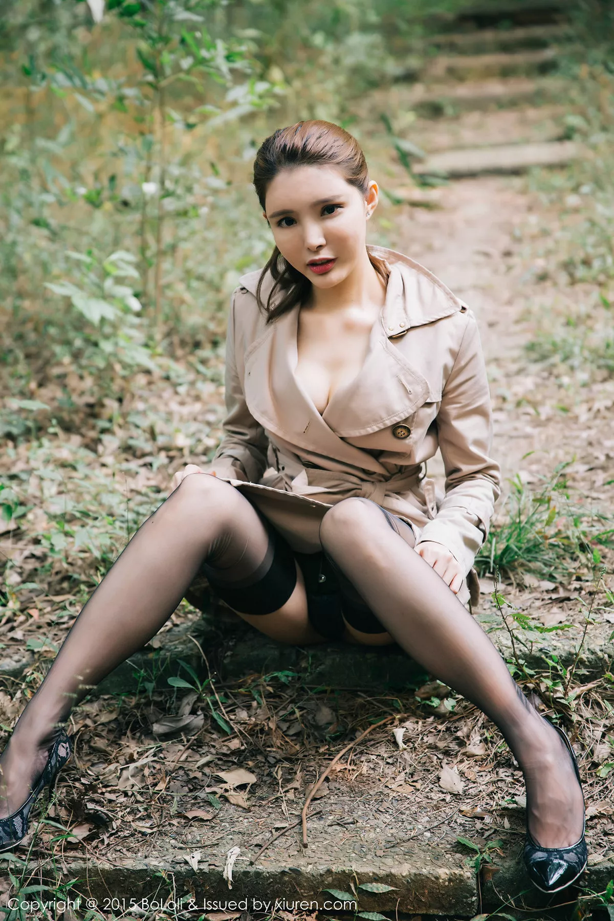 秀人集.com_[BoLoli波萝社]Vol.073_嫩模夏小秋秋秋心愿旅拍黑色透视比基尼秀豪乳写真48P