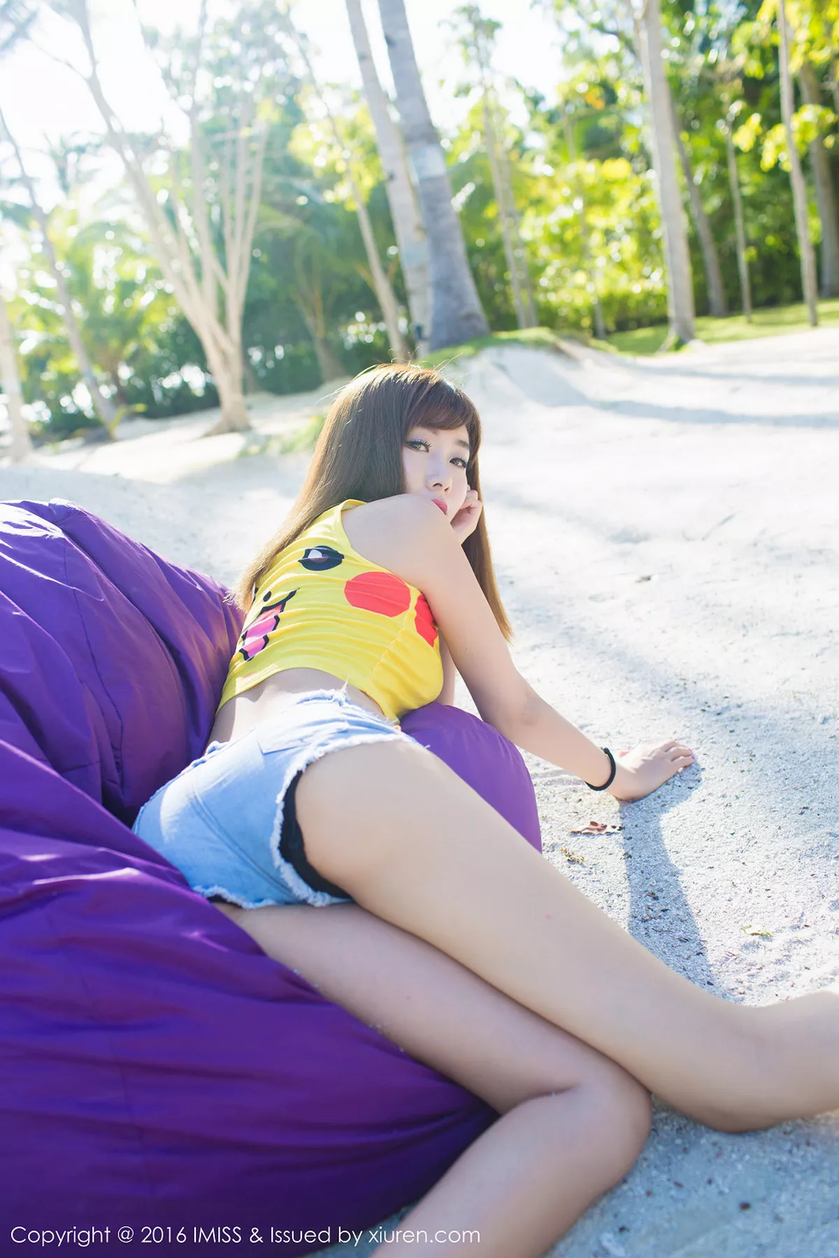 秀人集.com_[IMISS爱蜜社]Vol.057_嫩模程小烦不烦薄荷岛旅拍性感黑色比基尼诱惑写真55P