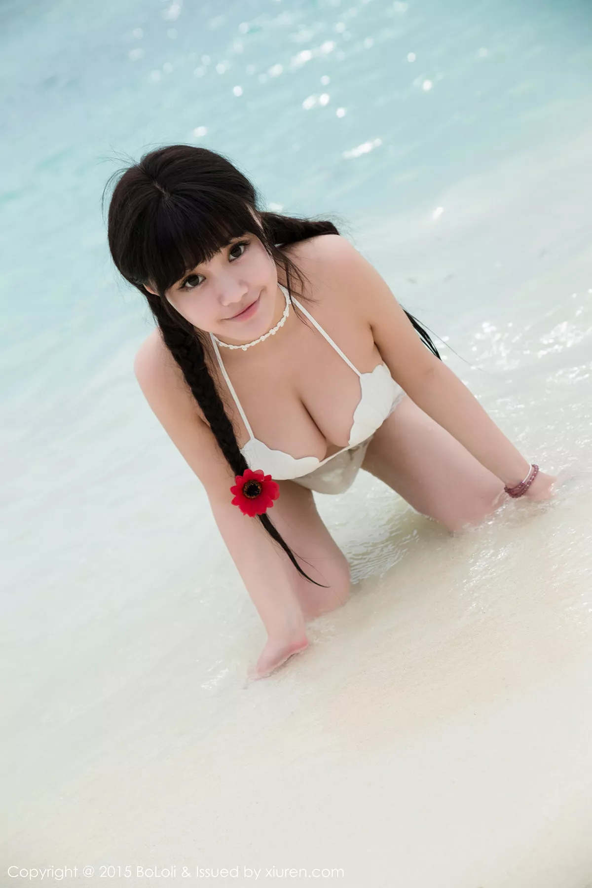 秀人集.com_[BoLoli波萝社]Vol.057_嫩模Barbie可儿泳池里性感比基尼半脱秀豪乳诱惑写真49P