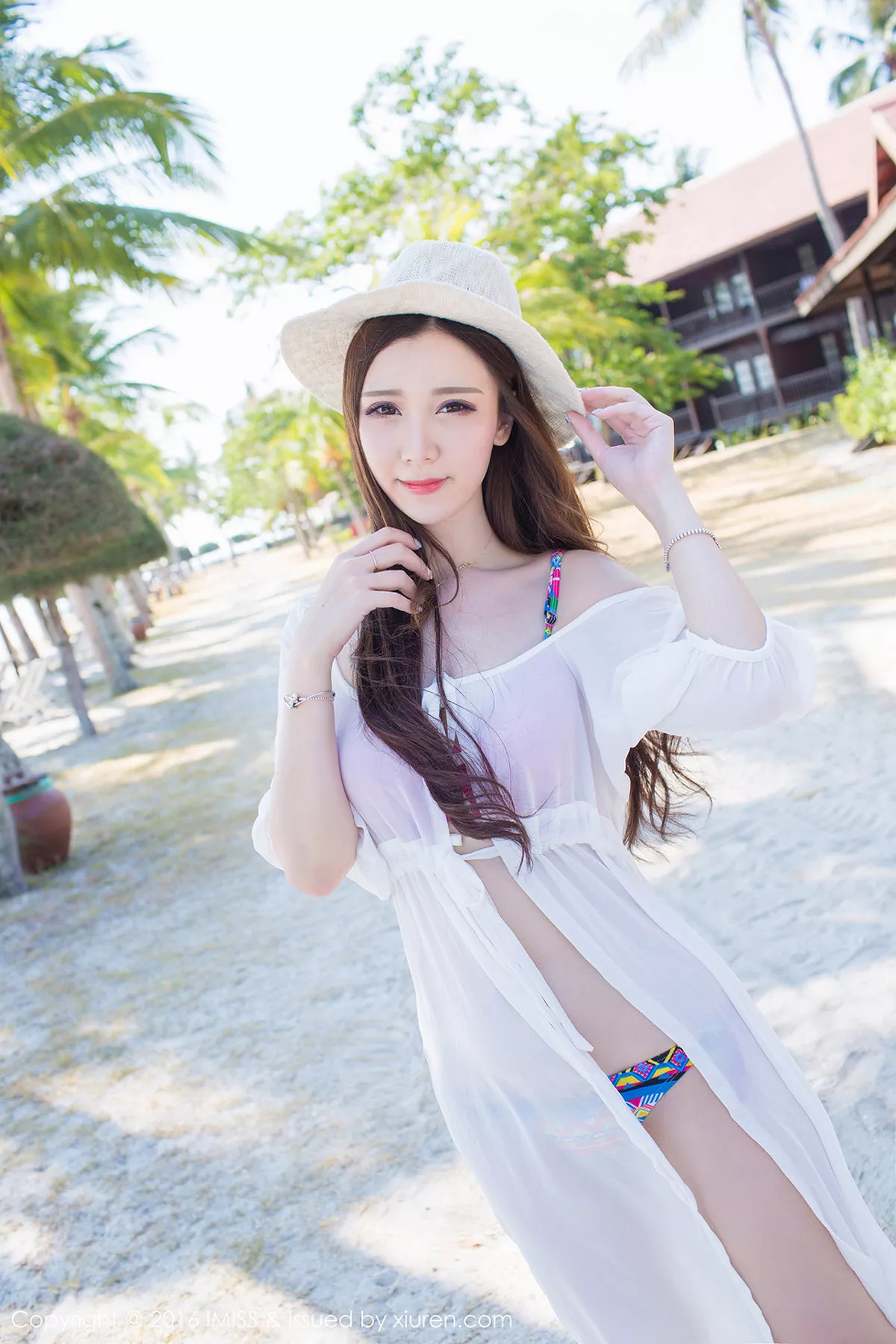 秀人集.com_[IMISS爱蜜社]Vol.091_淼淼萌萌哒兰卡威旅拍红色内衣秀美胸花仙子迷人写真52P