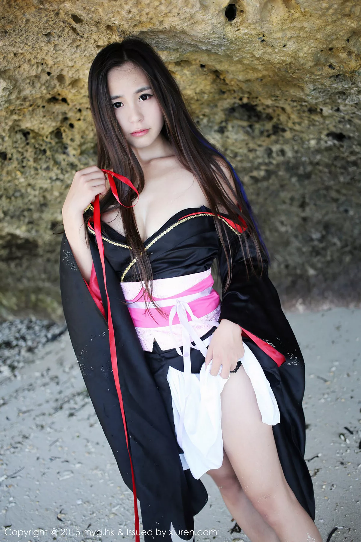 秀人集.com_[MyGirl美媛馆]Vol.136_嫩模Moa小姐菲律宾长滩旅拍日本和服秀完美曲线写真61P