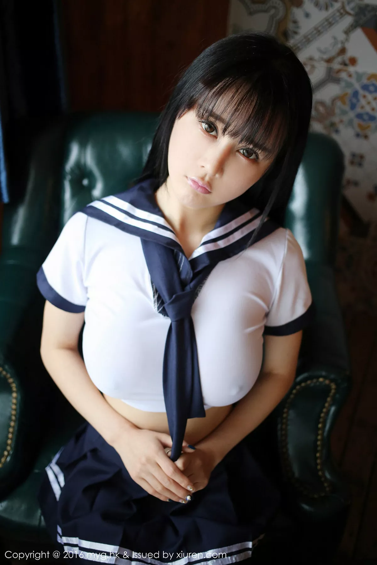 秀人集.com_[MyGirl美媛馆]Vol.212_嫩模蔡文钰Angle脱学生制服蕾丝内裤火辣美乳诱惑写真50P