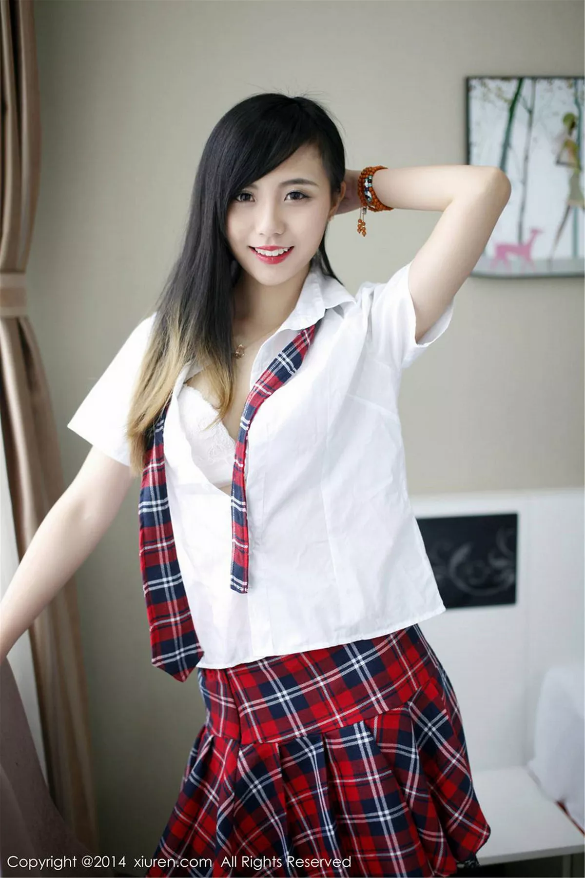 秀人集.com_[XiuRen秀人网]No.254_甜美模特谢忱倬学生制服诱惑+圣诞主题系列海量写真133P