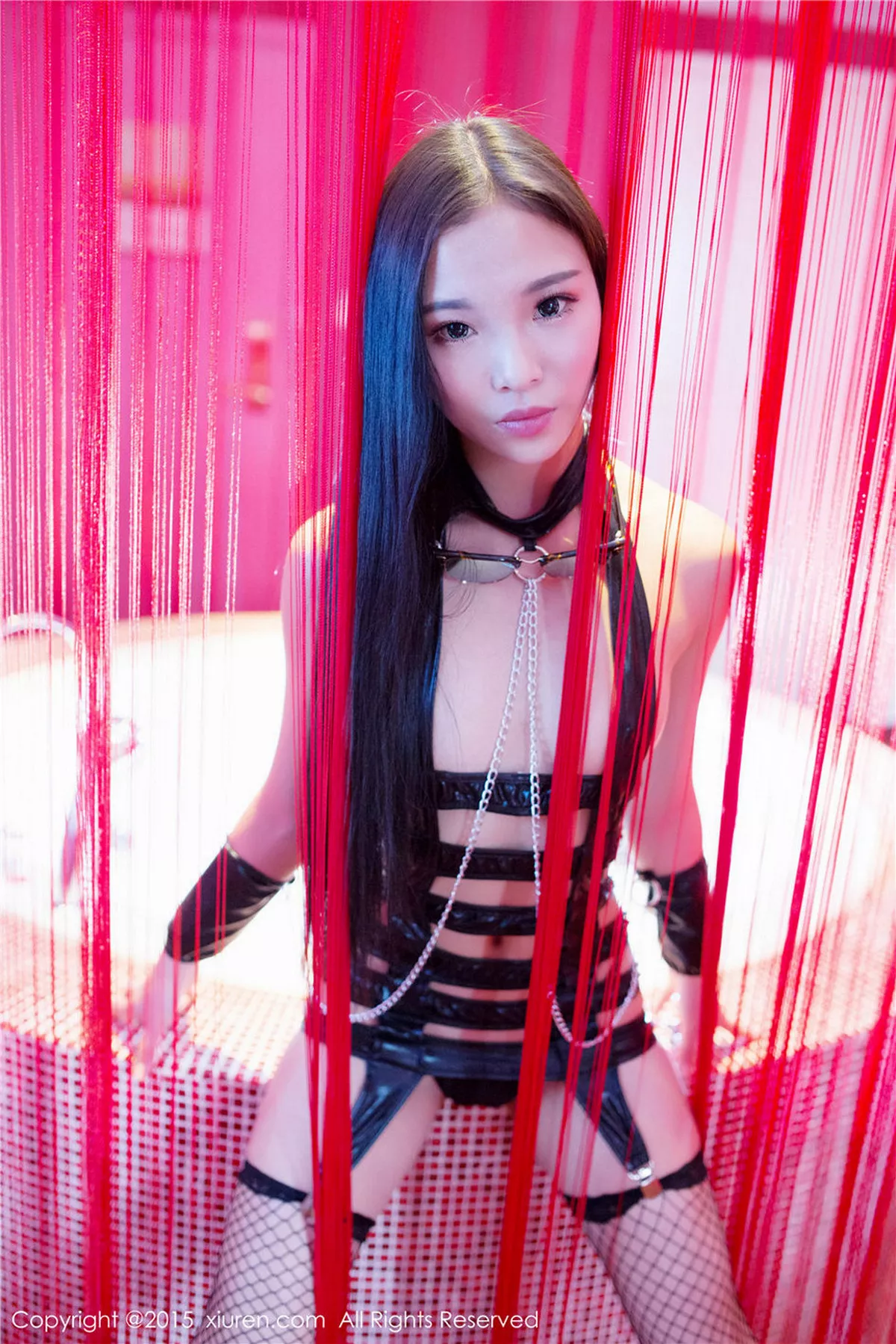 秀人集.com_[XiuRen秀人网]No.309_内地嫩模CyberJelly霜爷黑色兔女郎性感内衣写真47P