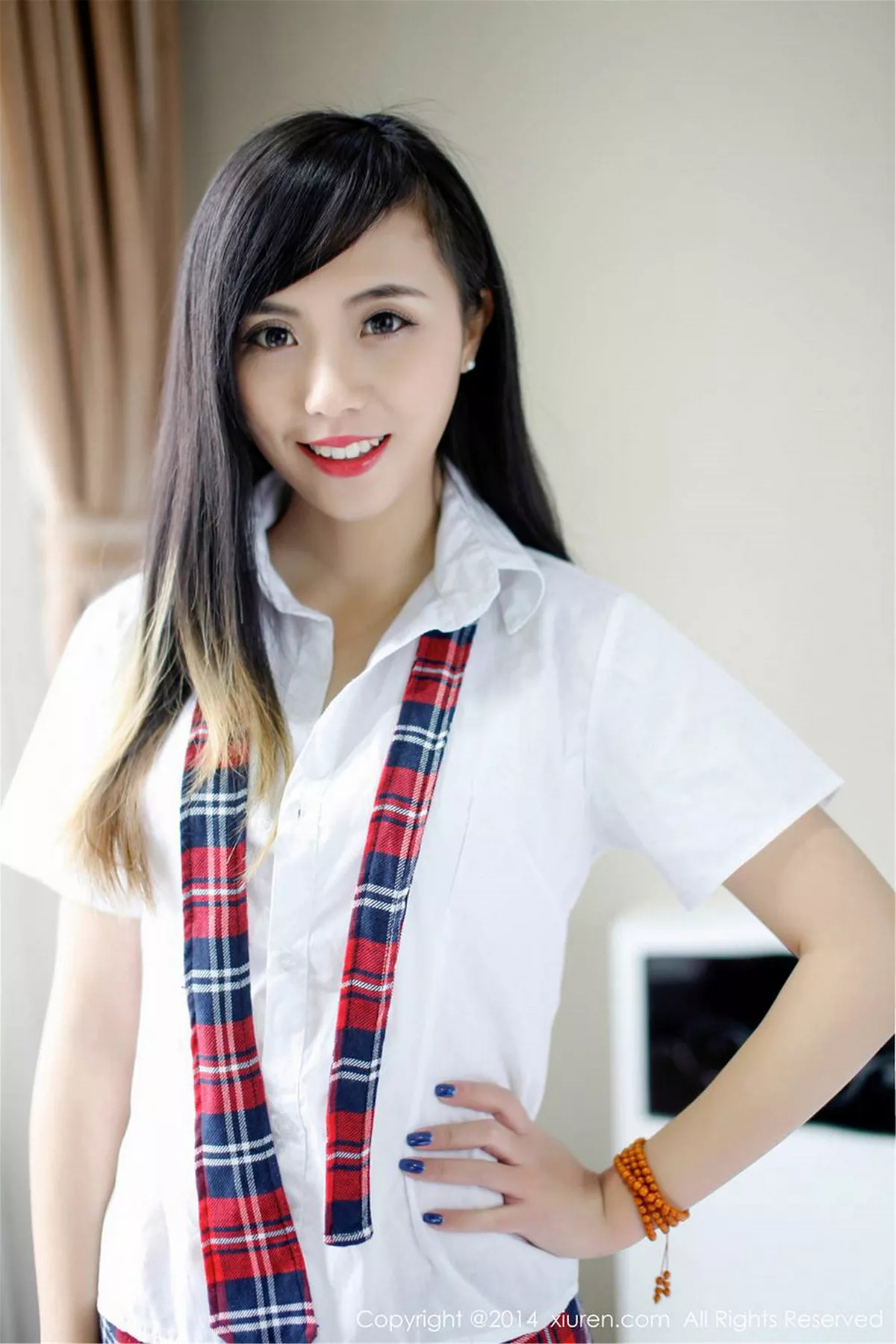 秀人集.com_[XiuRen秀人网]No.254_甜美模特谢忱倬学生制服诱惑+圣诞主题系列海量写真133P