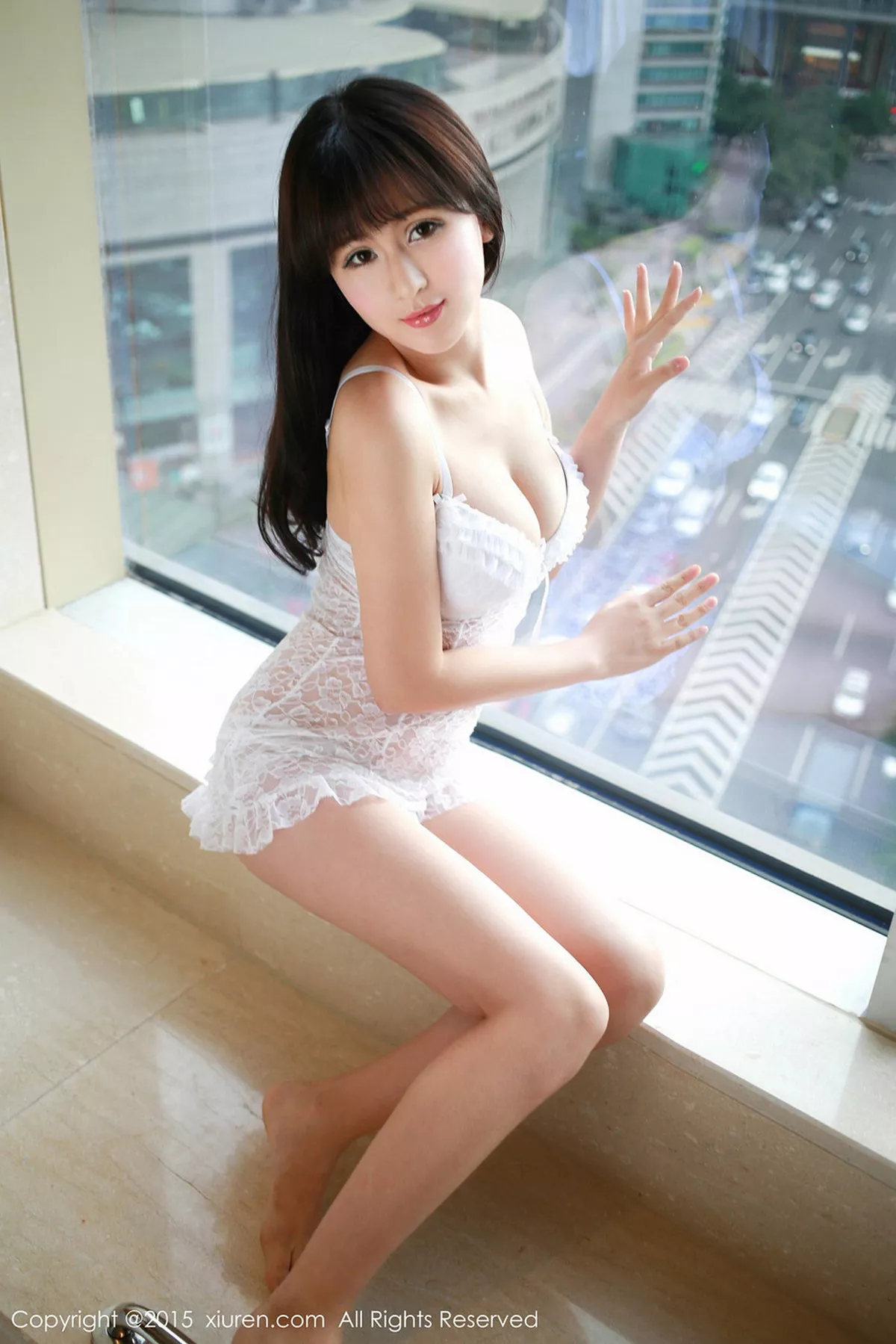 秀人集.com_[XiuRen秀人网]No.340_嫩模正妹唐雨辰TYC白色蕾丝内衣秀傲人美乳诱惑写真61P
