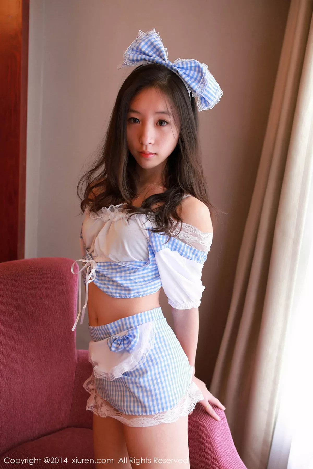 秀人集.com_[XiuRen秀人网]No.263_迷人娇胸学妹梓萱Crystal性感女仆装极致诱惑写真53P