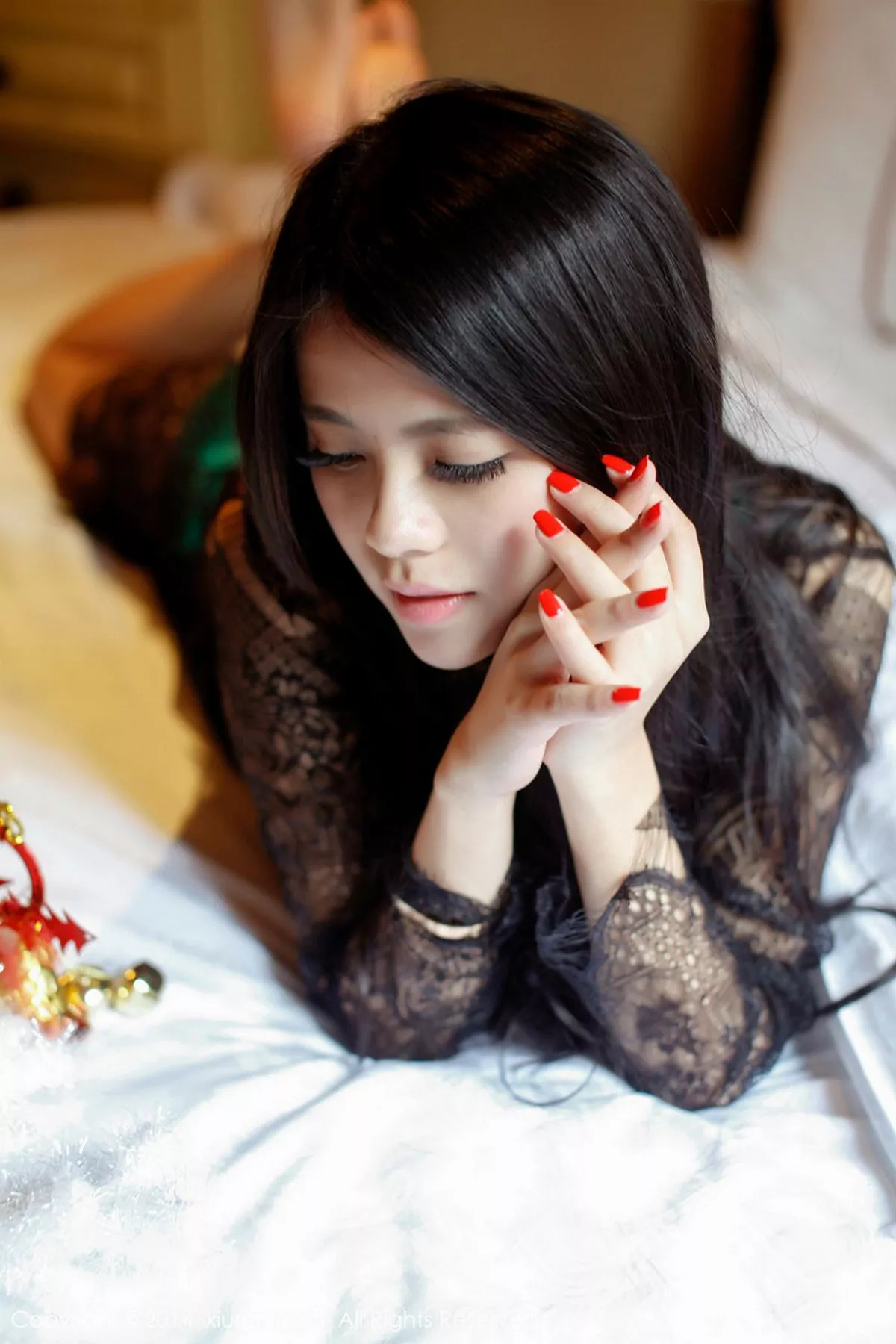 秀人集.com_[XiuRen秀人网]No.265_妩媚尤物欧阳妮娜娜透视黑纱秀性感内衣傲人美胸写真89P