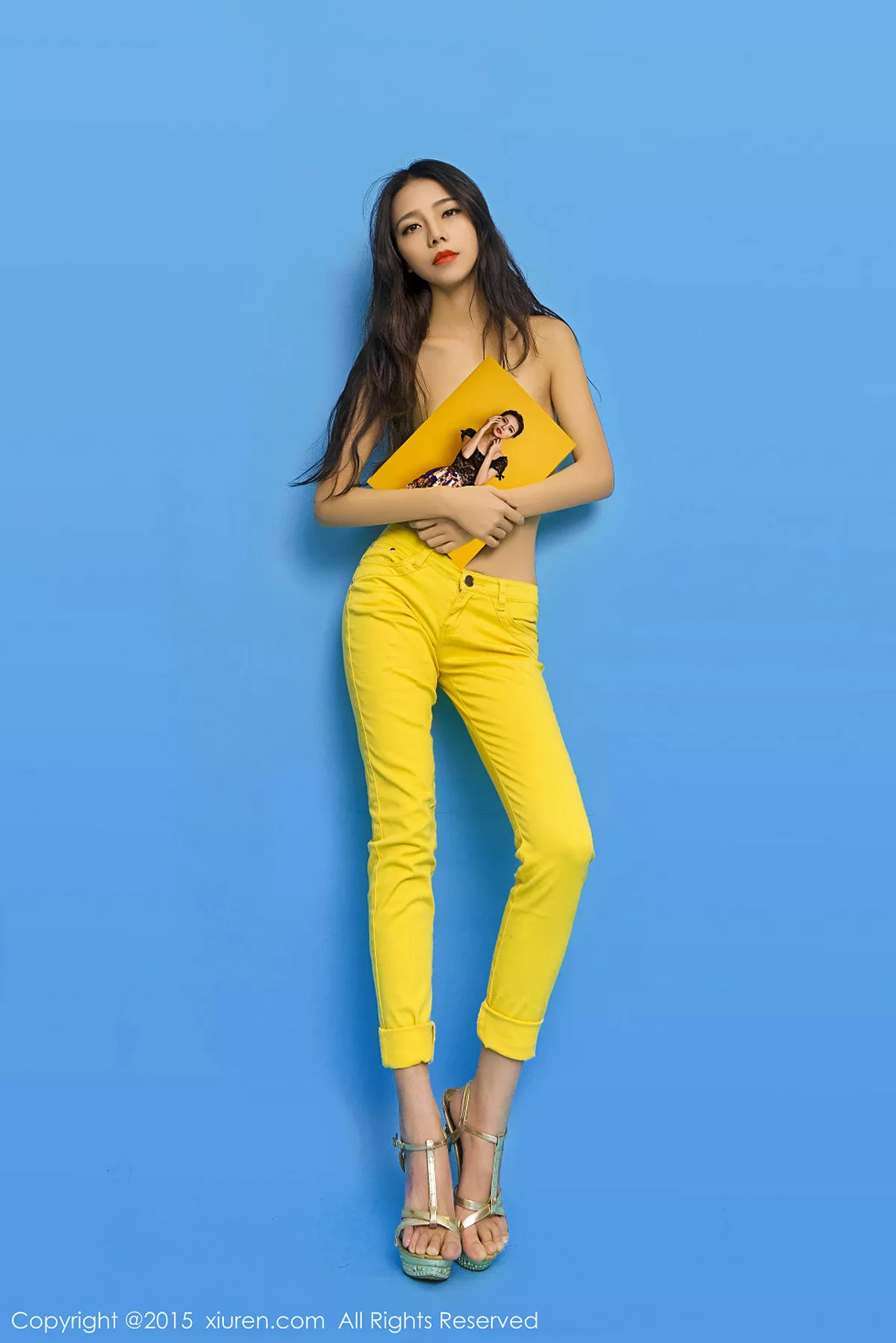 秀人集.com_[XiuRen秀人网]No.297_性感女神HONEYAL书本挡胸半裸秀豪乳完美诱惑写真50P